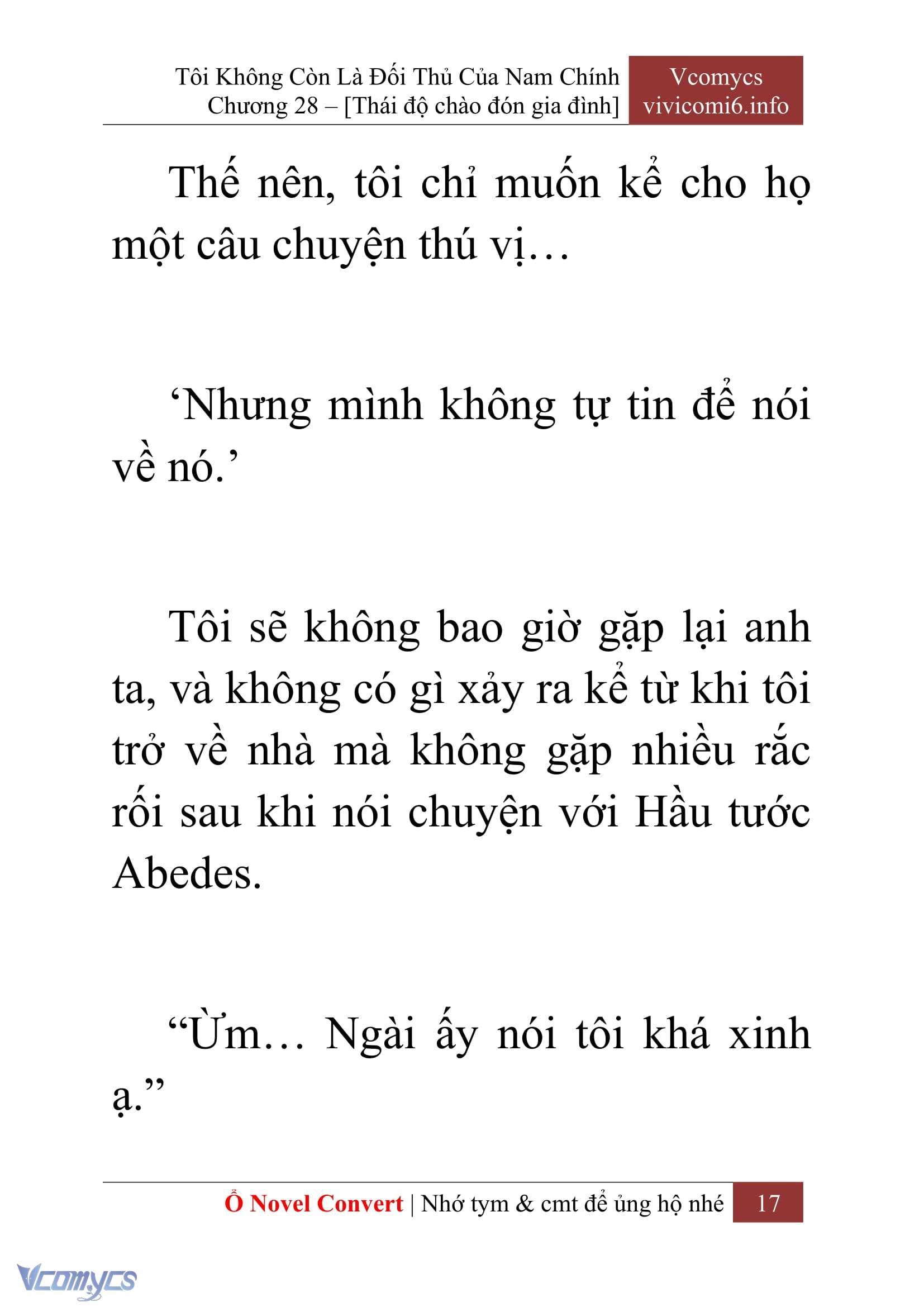 [Novel] Tôi Không Còn Là Đối Thủ Của Nam Chính Chapter  28 - 19