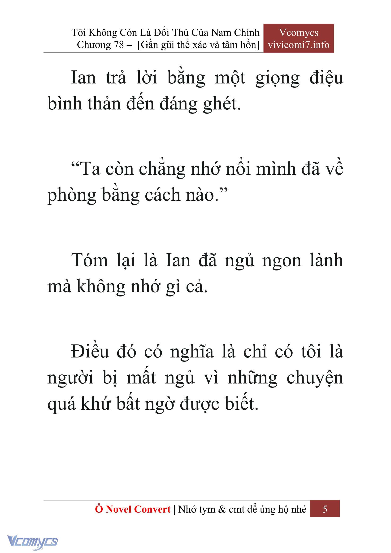 [Novel] Tôi Không Còn Là Đối Thủ Của Nam Chính Chapter  78 - 7