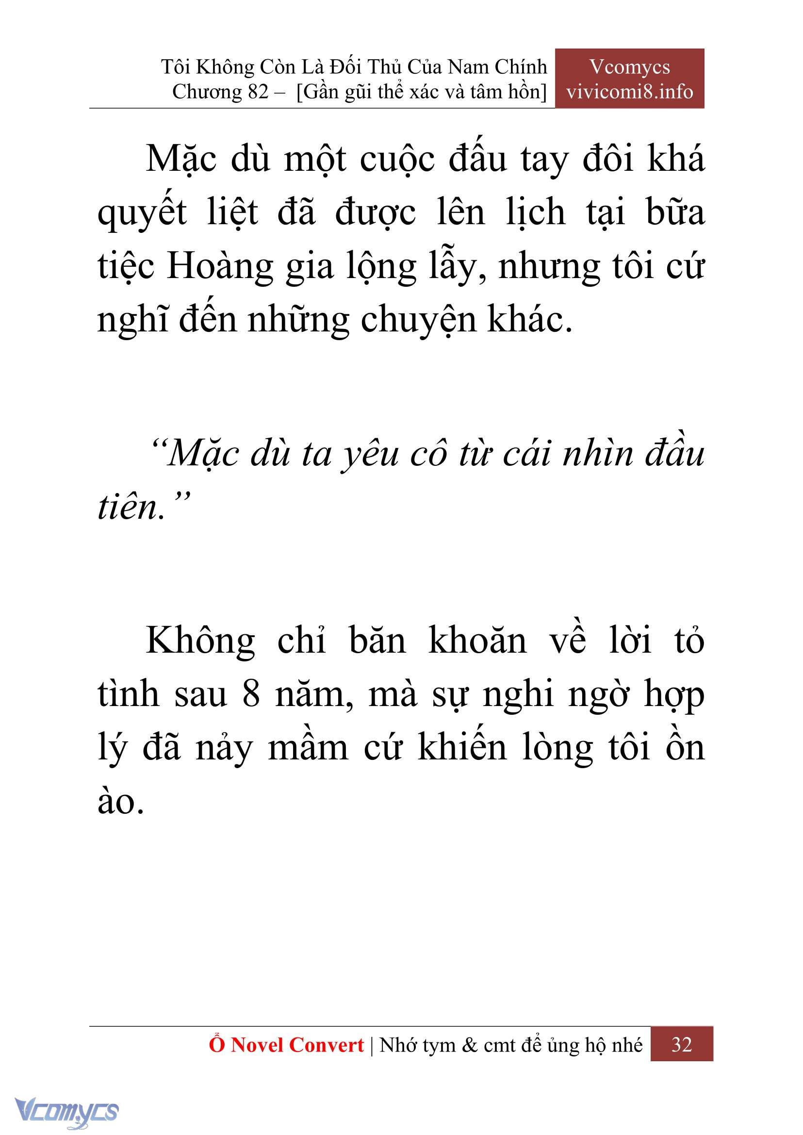 [Novel] Tôi Không Còn Là Đối Thủ Của Nam Chính Chapter  82 - 34