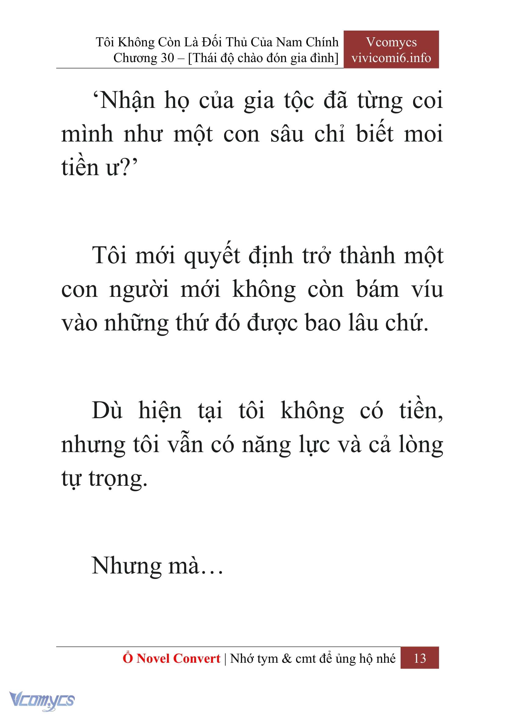 [Novel] Tôi Không Còn Là Đối Thủ Của Nam Chính Chapter  30 - 15