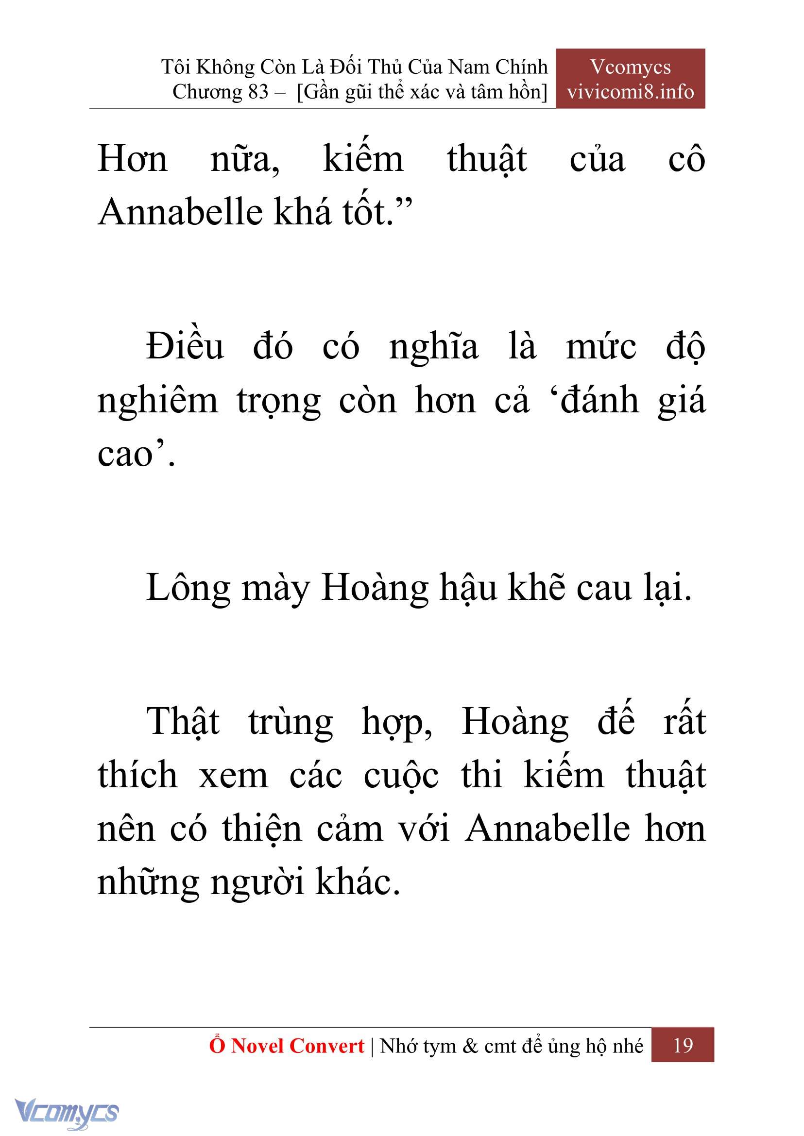 [Novel] Tôi Không Còn Là Đối Thủ Của Nam Chính Chapter  83 - 21