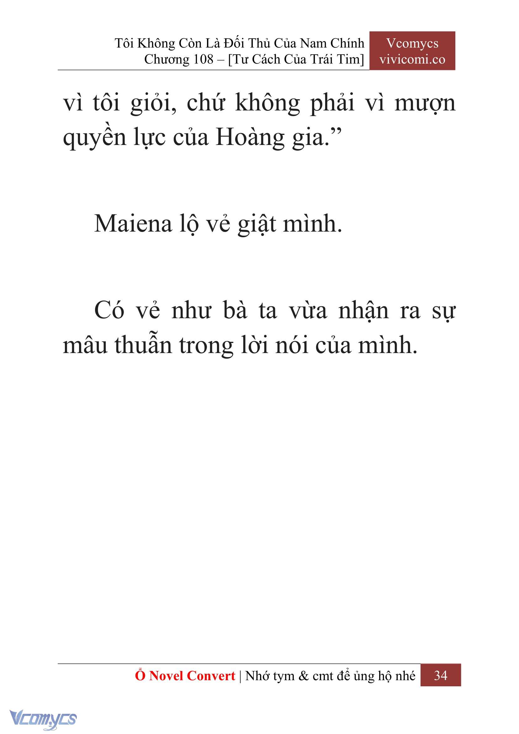 [Novel] Tôi Không Còn Là Đối Thủ Của Nam Chính Chapter  108 - 36