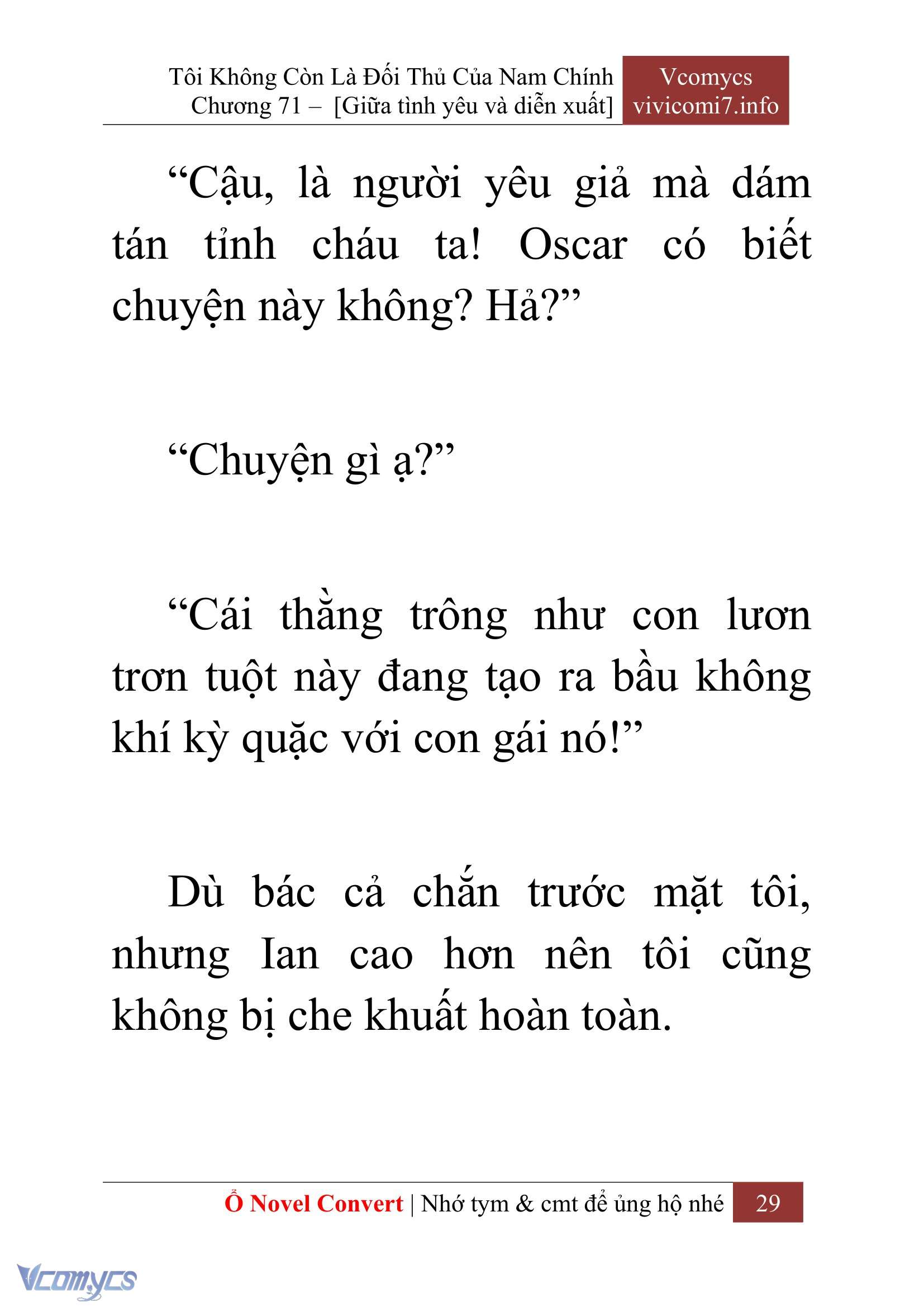 [Novel] Tôi Không Còn Là Đối Thủ Của Nam Chính Chapter  71 - 31
