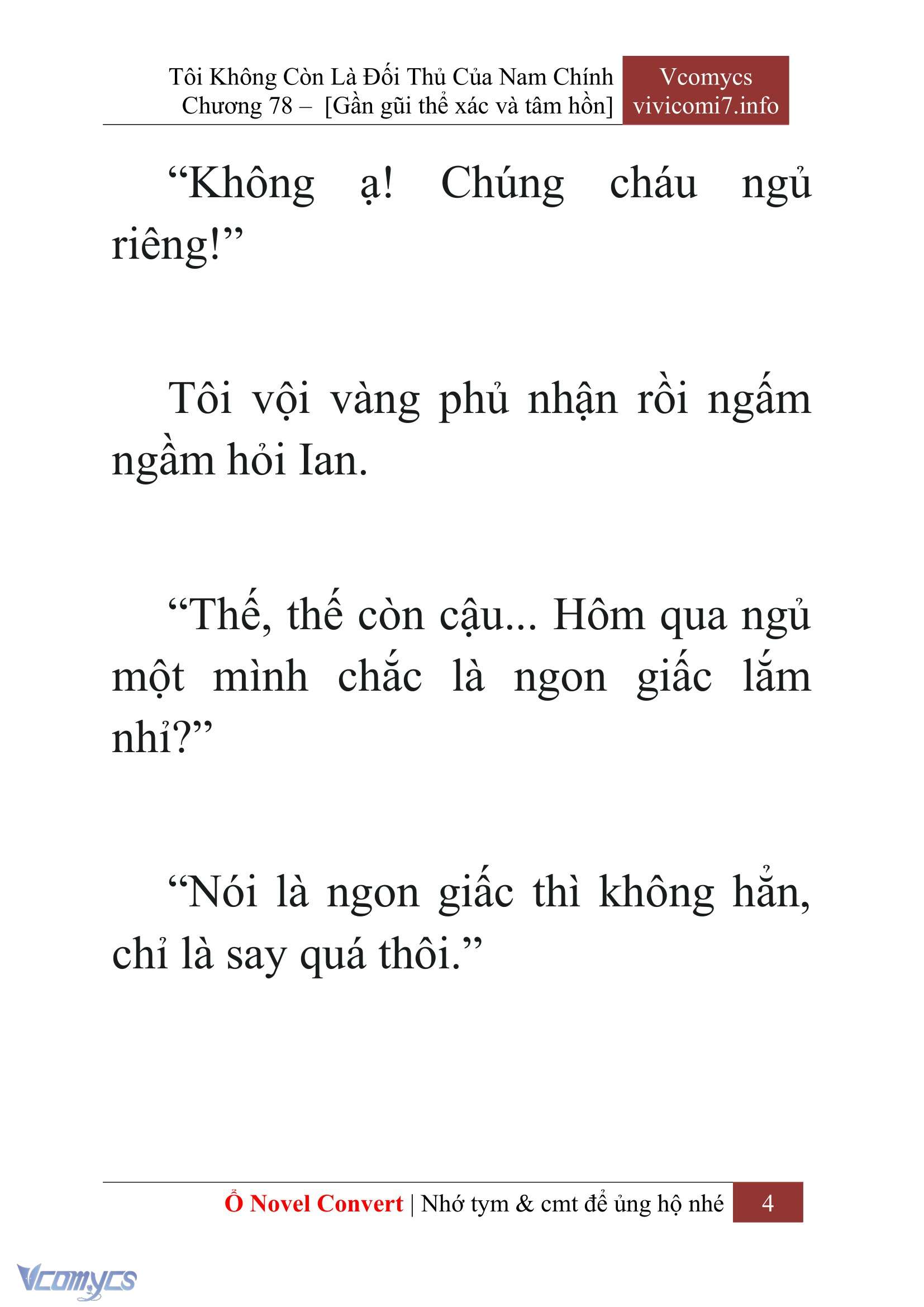 [Novel] Tôi Không Còn Là Đối Thủ Của Nam Chính Chapter  78 - 6