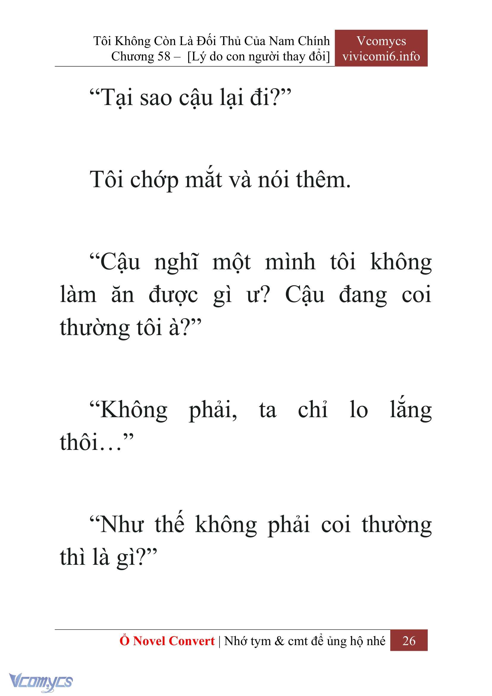 [Novel] Tôi Không Còn Là Đối Thủ Của Nam Chính Chapter  58 - 28