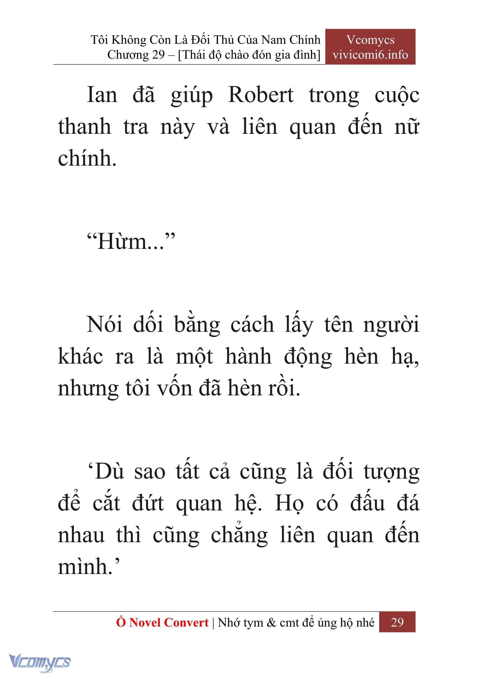[Novel] Tôi Không Còn Là Đối Thủ Của Nam Chính Chapter  29 - 31