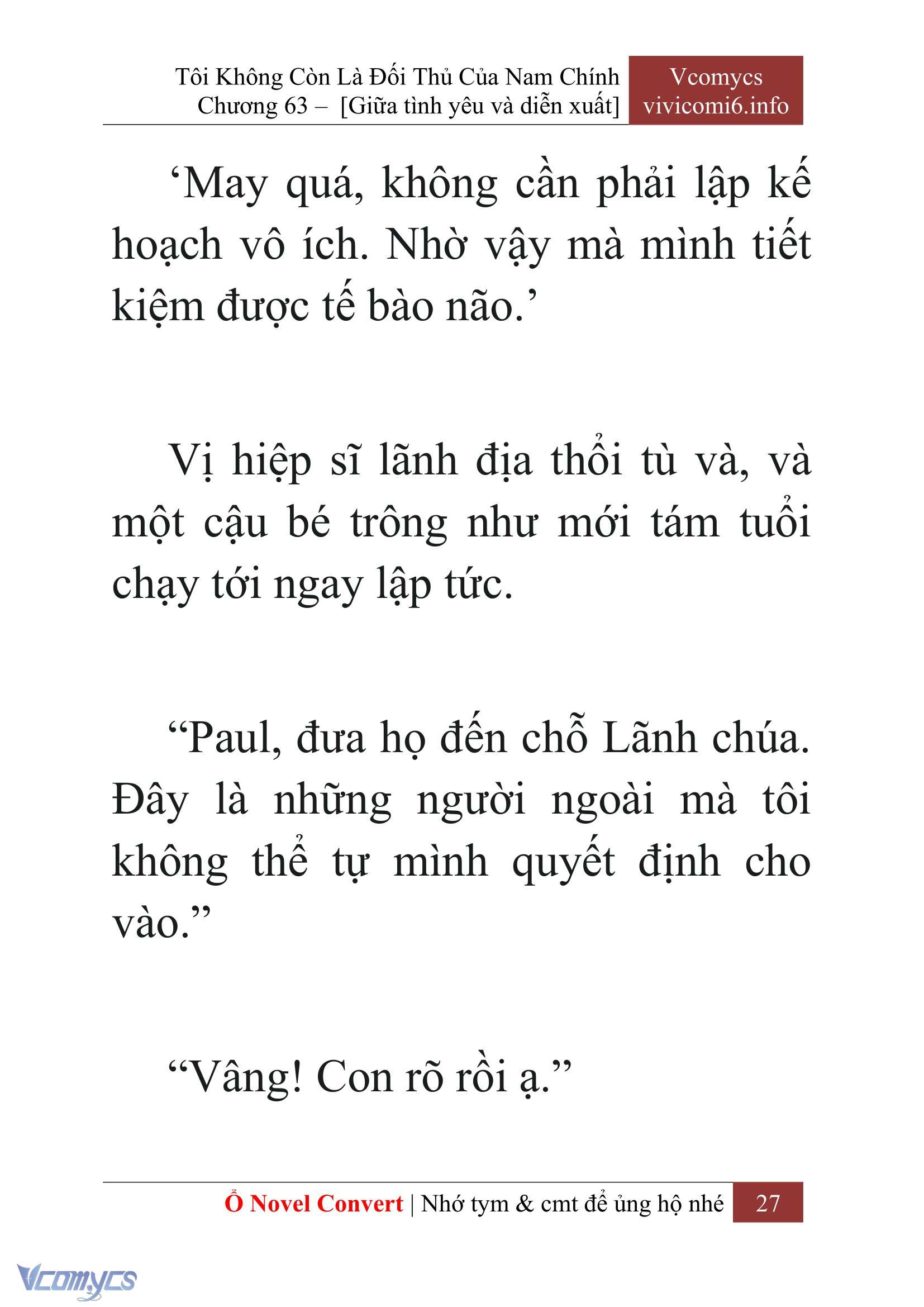 [Novel] Tôi Không Còn Là Đối Thủ Của Nam Chính Chapter  63 - 29