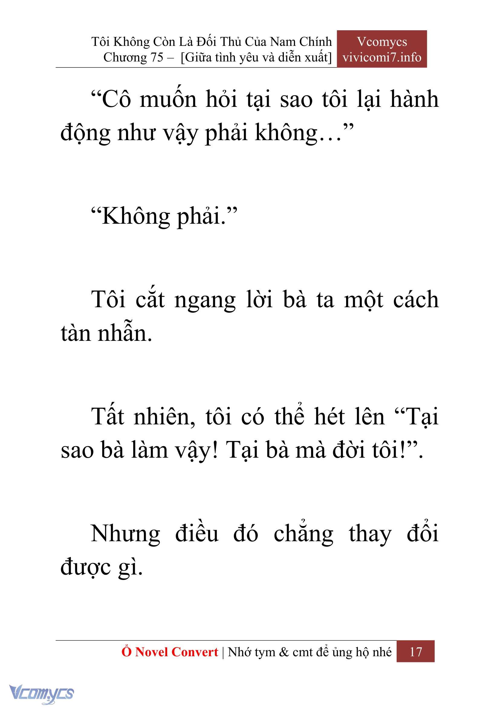 [Novel] Tôi Không Còn Là Đối Thủ Của Nam Chính Chapter  75 - 19
