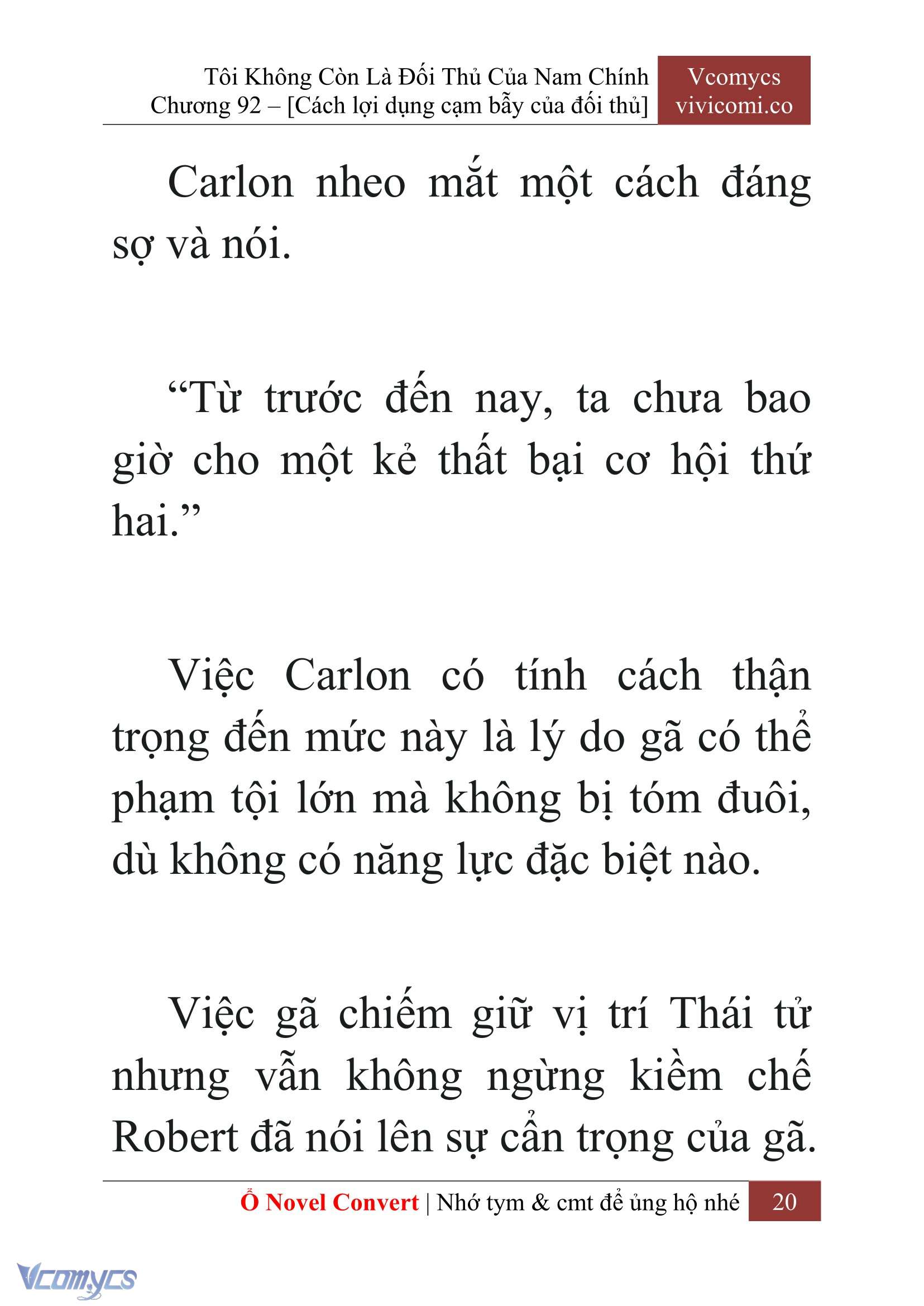 [Novel] Tôi Không Còn Là Đối Thủ Của Nam Chính Chapter  92 - 22