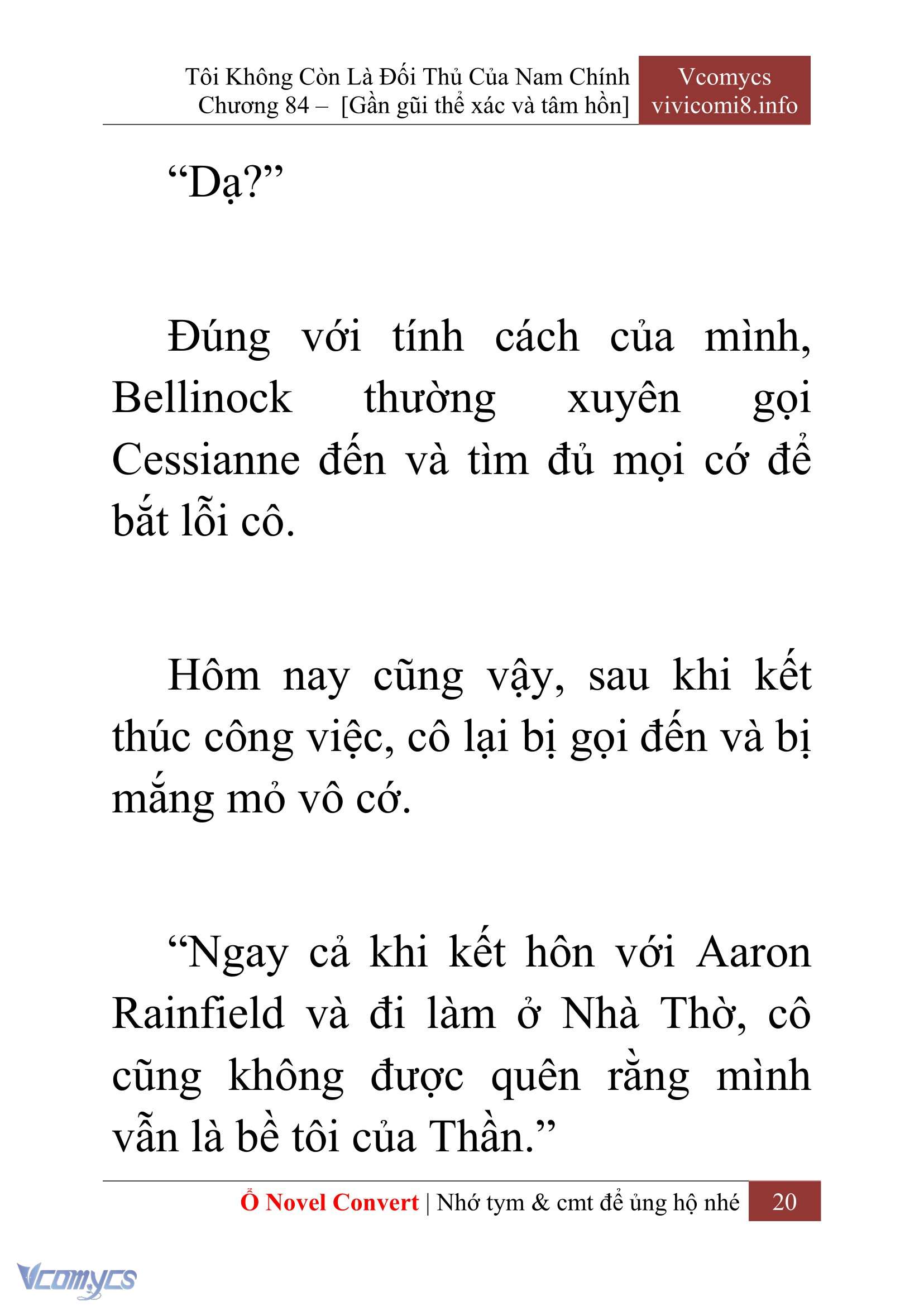 [Novel] Tôi Không Còn Là Đối Thủ Của Nam Chính Chapter  84 - 22