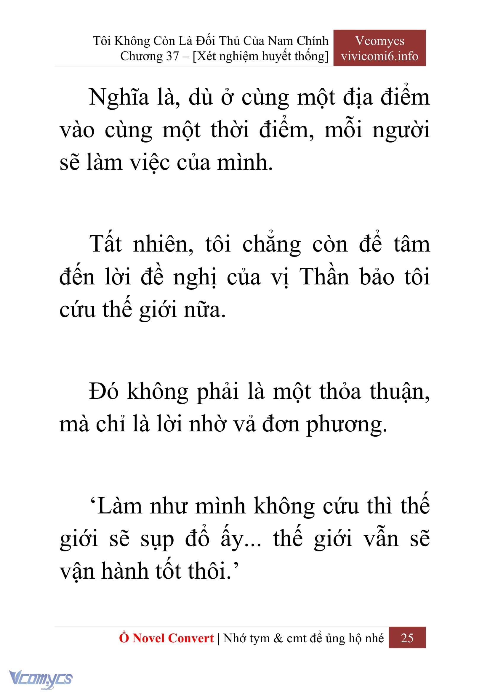 [Novel] Tôi Không Còn Là Đối Thủ Của Nam Chính Chapter  37 - 27