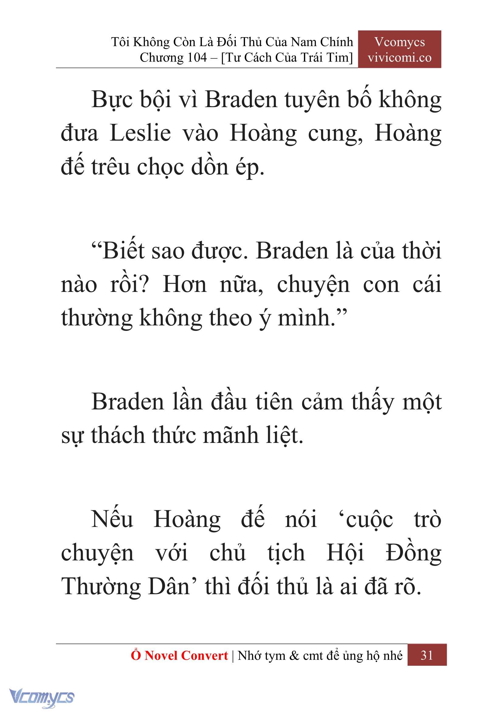 [Novel] Tôi Không Còn Là Đối Thủ Của Nam Chính Chapter  104 - 33
