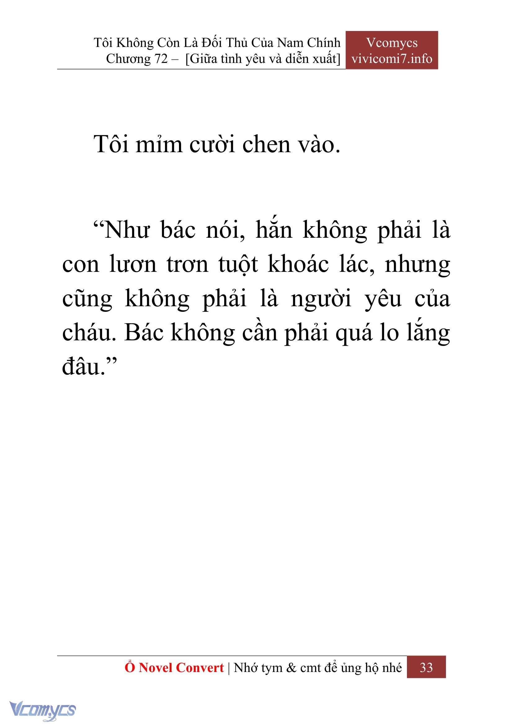 [Novel] Tôi Không Còn Là Đối Thủ Của Nam Chính Chapter  72 - 35