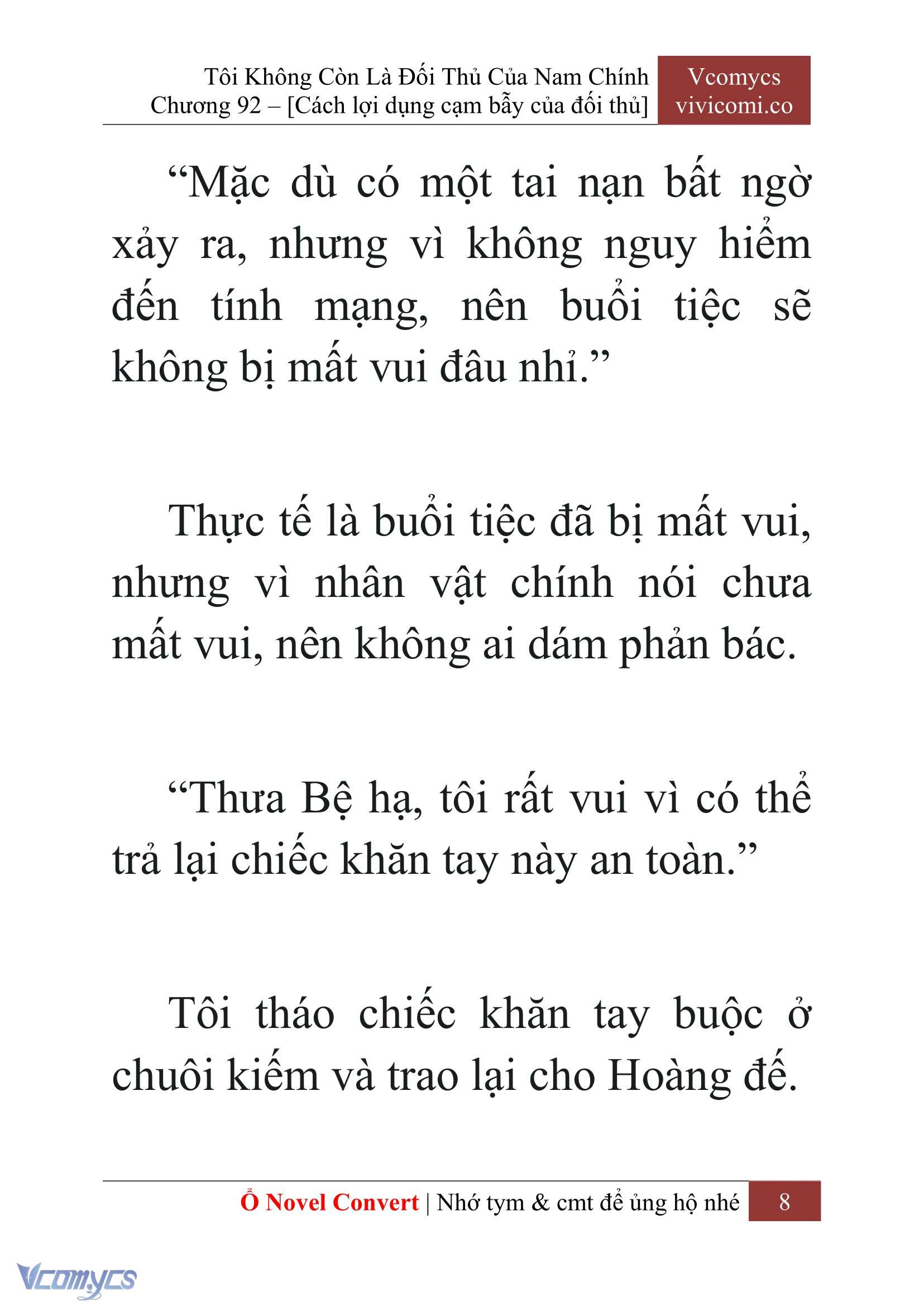 [Novel] Tôi Không Còn Là Đối Thủ Của Nam Chính Chapter  92 - 10