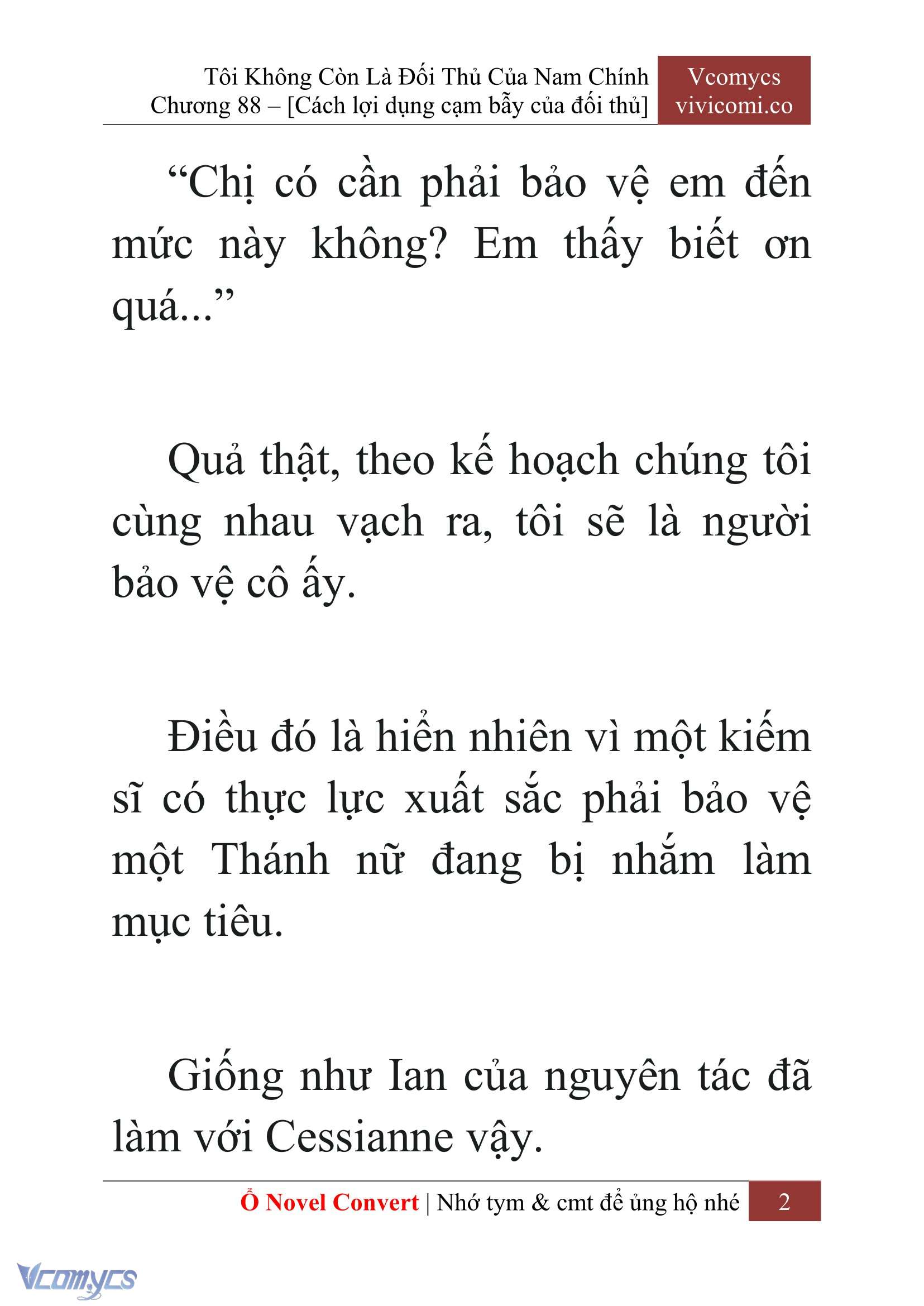 [Novel] Tôi Không Còn Là Đối Thủ Của Nam Chính Chapter  88 - 4