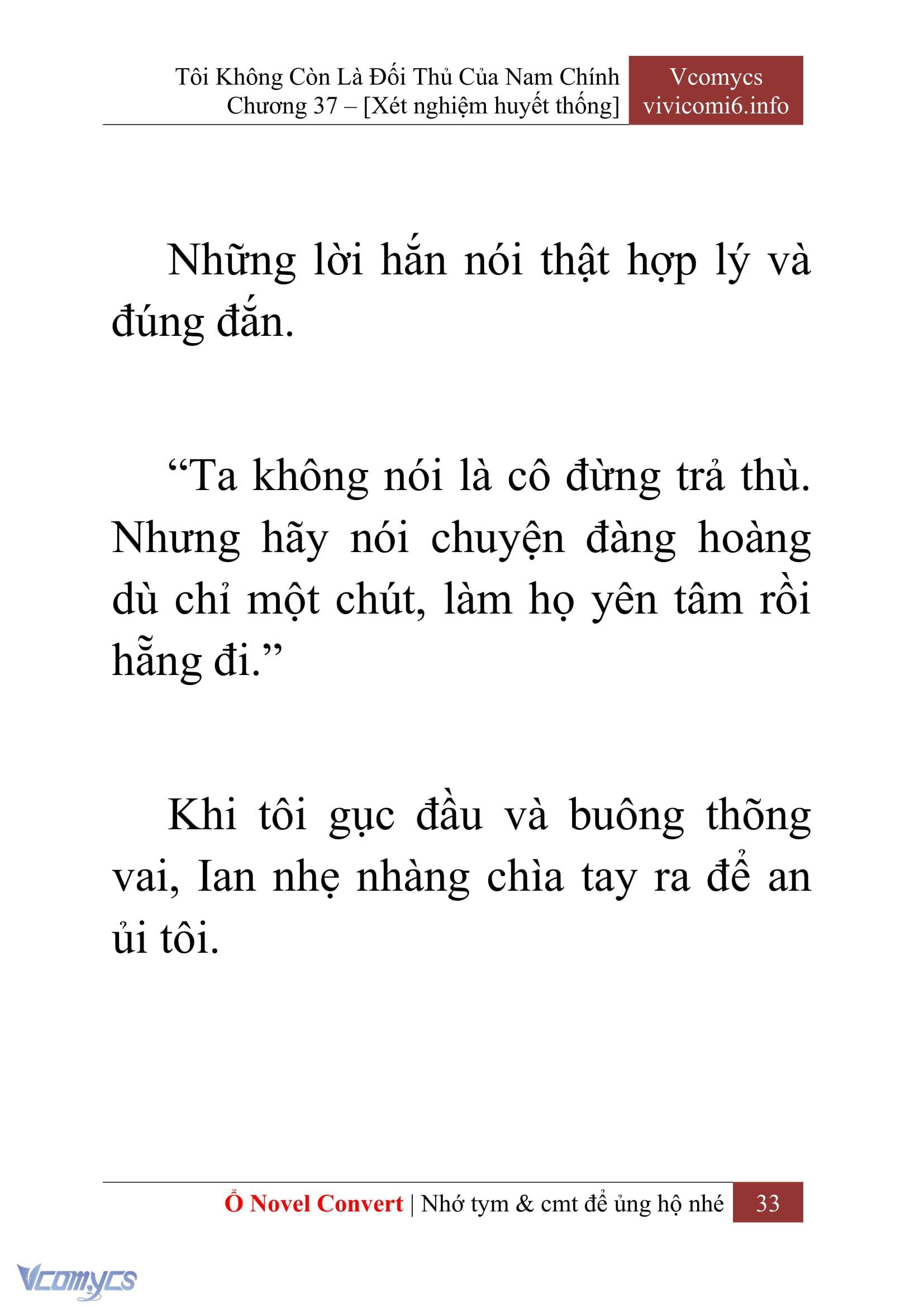 [Novel] Tôi Không Còn Là Đối Thủ Của Nam Chính Chapter  37 - 35
