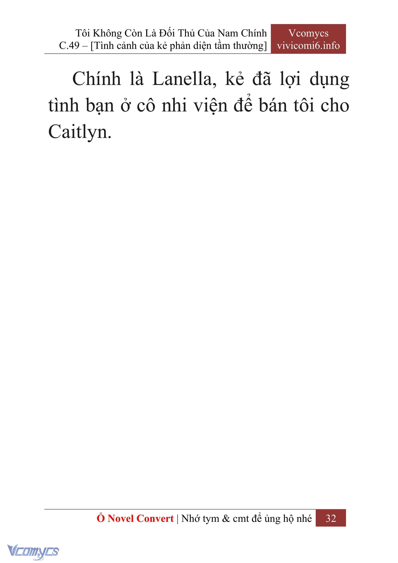 [Novel] Tôi Không Còn Là Đối Thủ Của Nam Chính Chapter  49 - 34