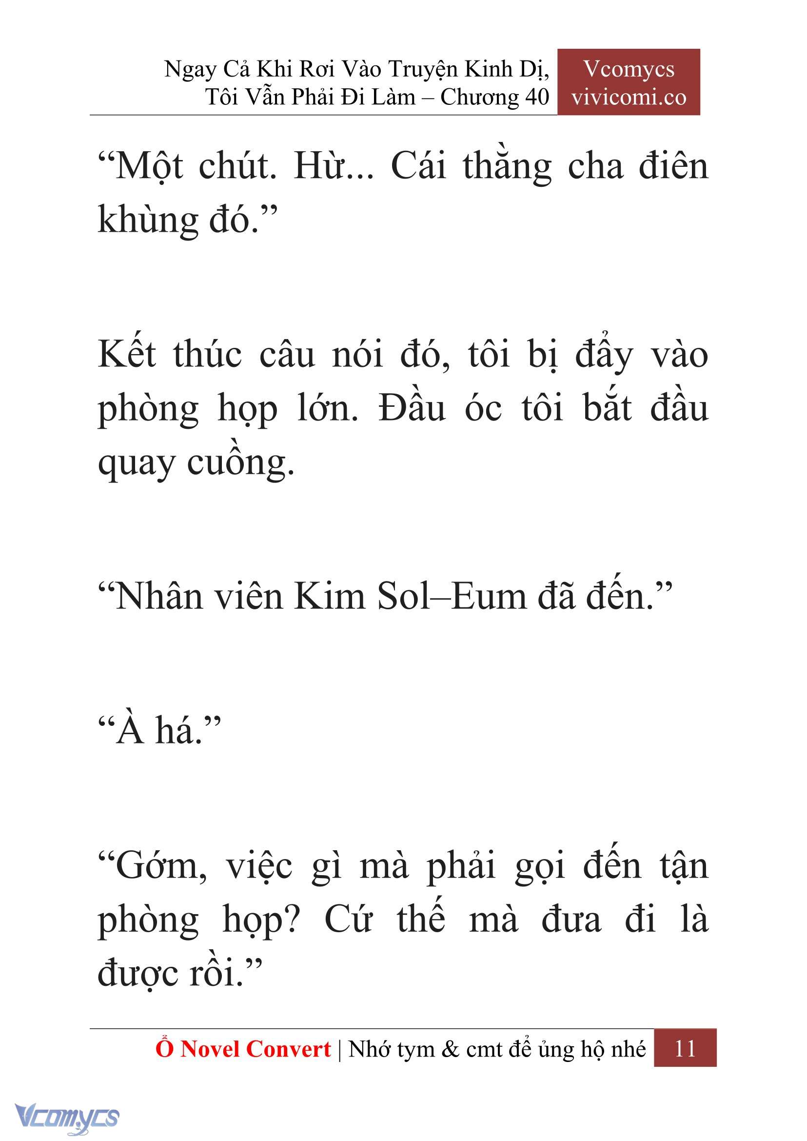 [Novel] Ngay Cả Khi Rơi Vào Truyện Kinh Dị, Tôi Vẫn Phải Đi Làm Chapter  40 - 13