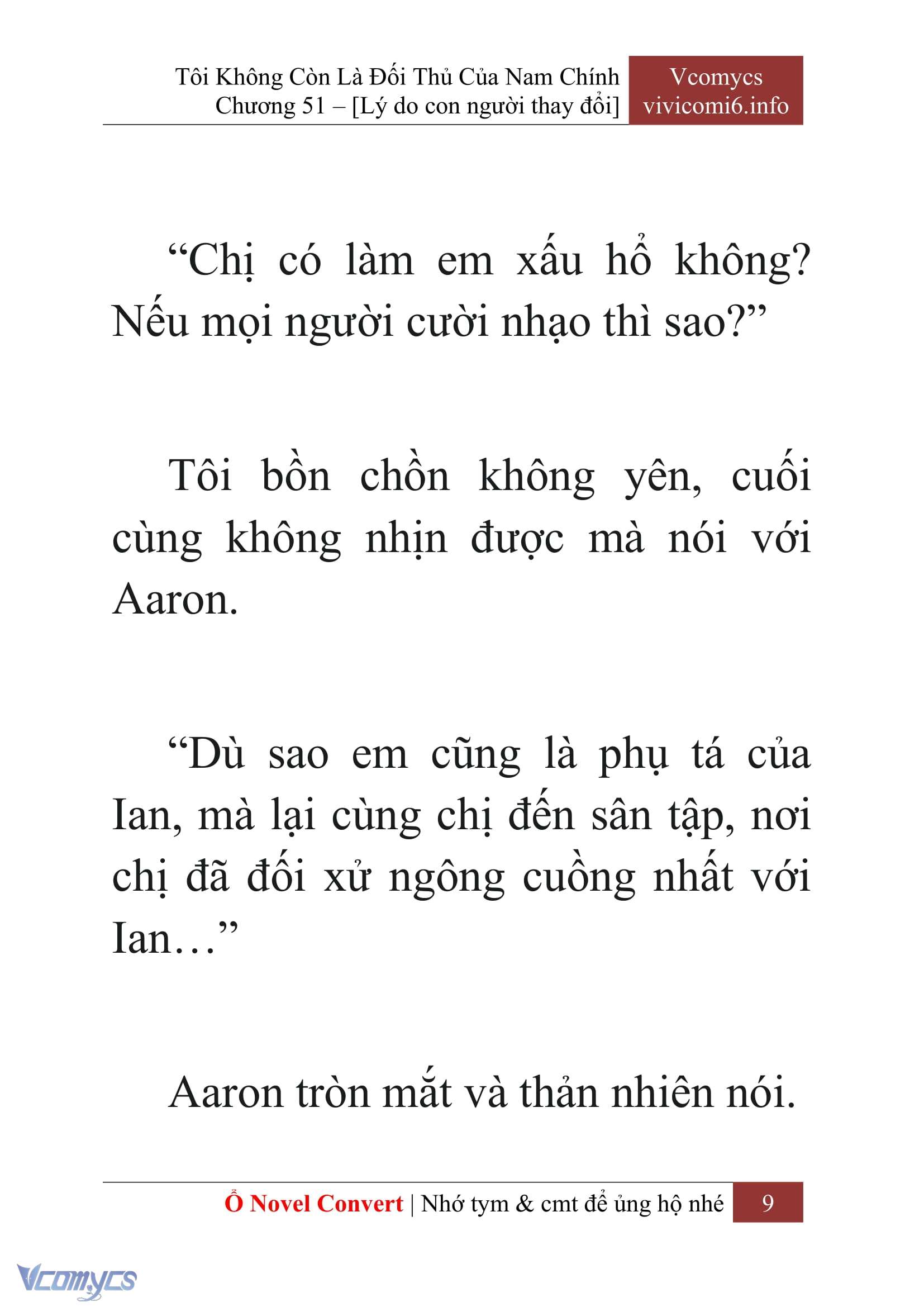 [Novel] Tôi Không Còn Là Đối Thủ Của Nam Chính Chapter  51 - 11