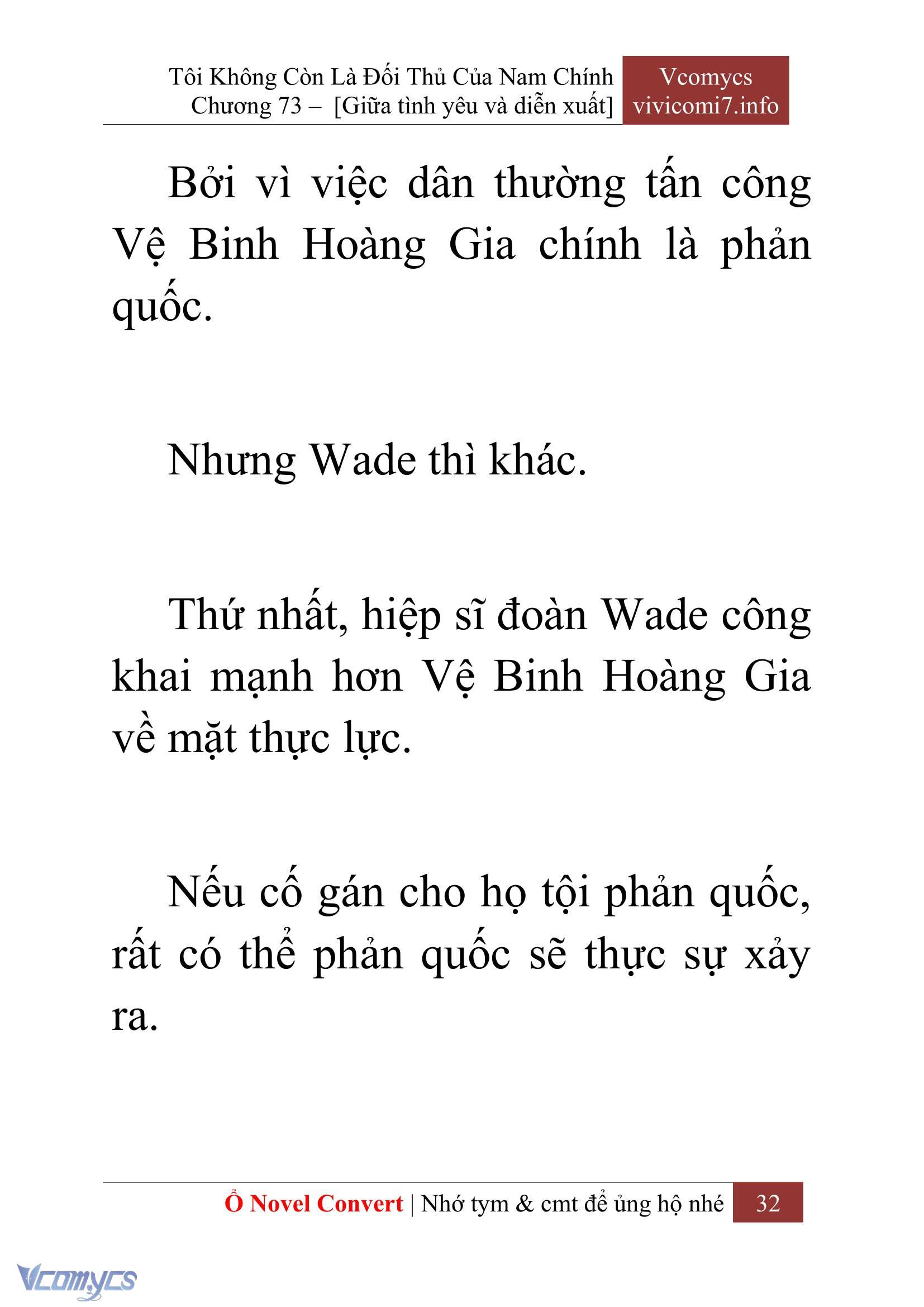 [Novel] Tôi Không Còn Là Đối Thủ Của Nam Chính Chapter  73 - 34