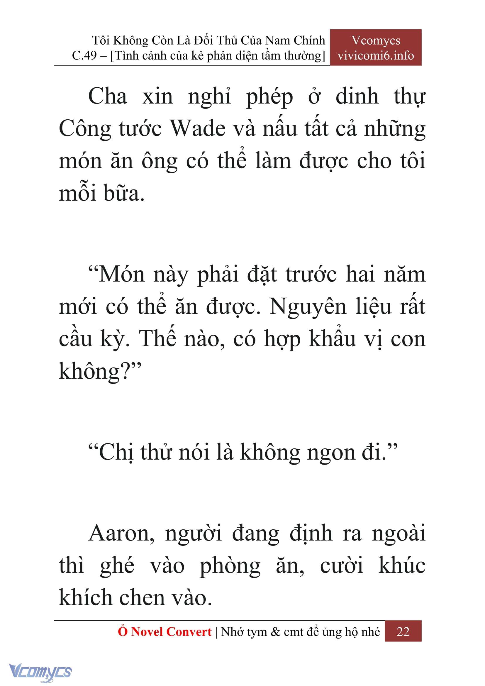 [Novel] Tôi Không Còn Là Đối Thủ Của Nam Chính Chapter  49 - 24