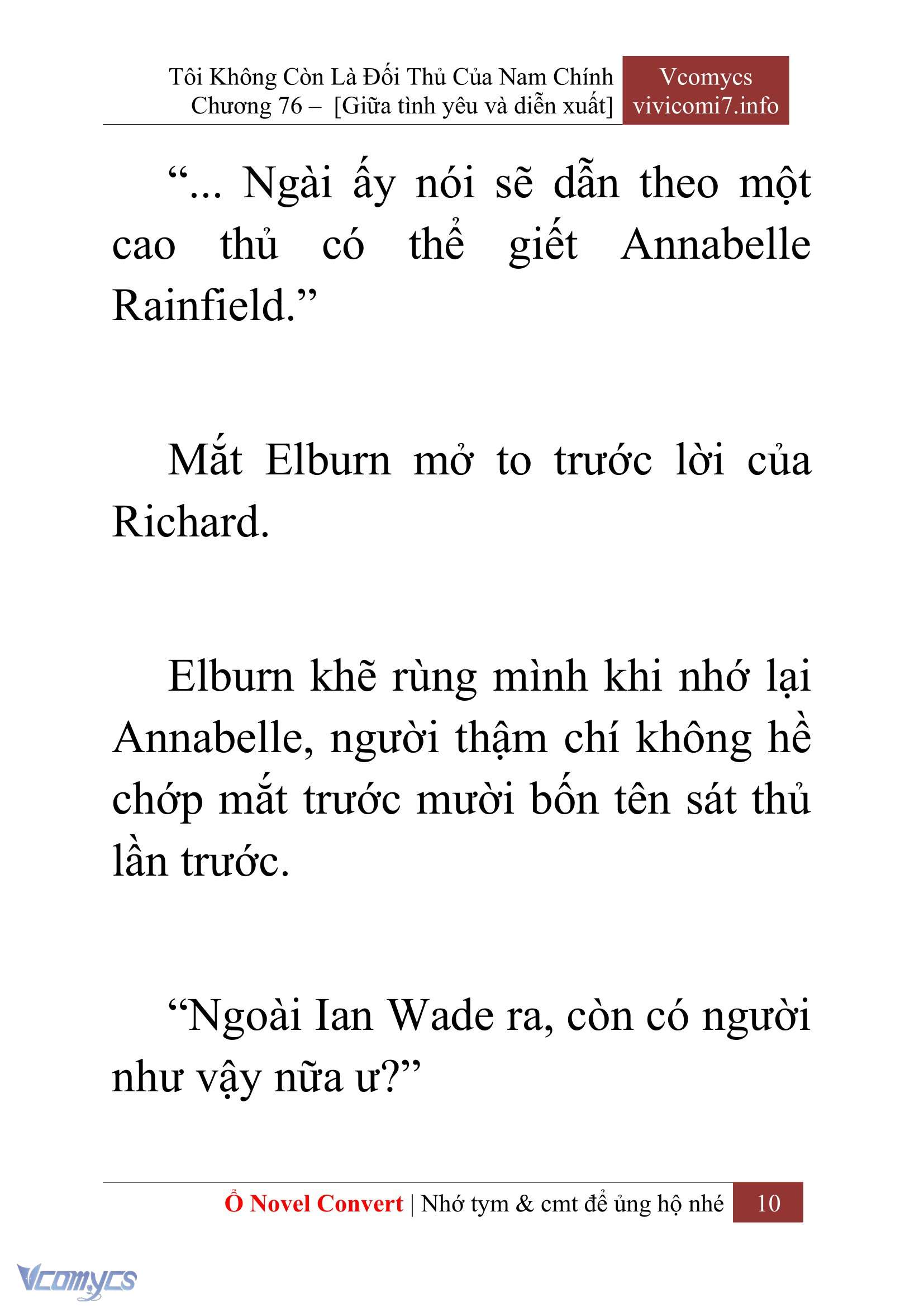 [Novel] Tôi Không Còn Là Đối Thủ Của Nam Chính Chapter  76 - 12