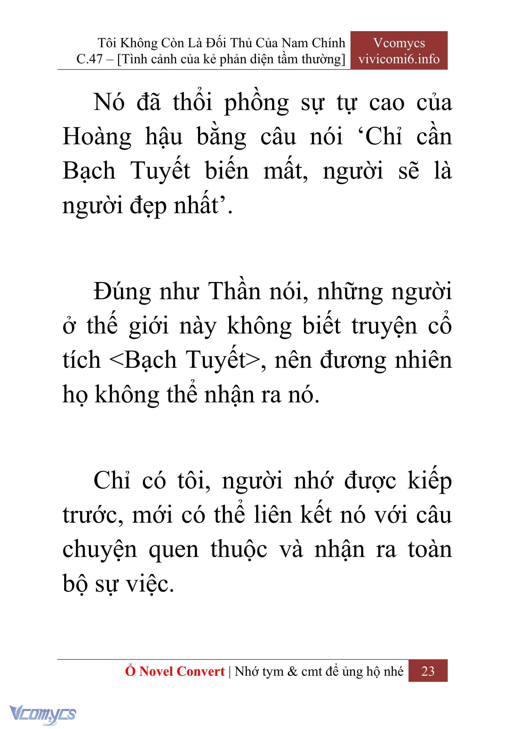 [Novel] Tôi Không Còn Là Đối Thủ Của Nam Chính Chapter  47 - 25