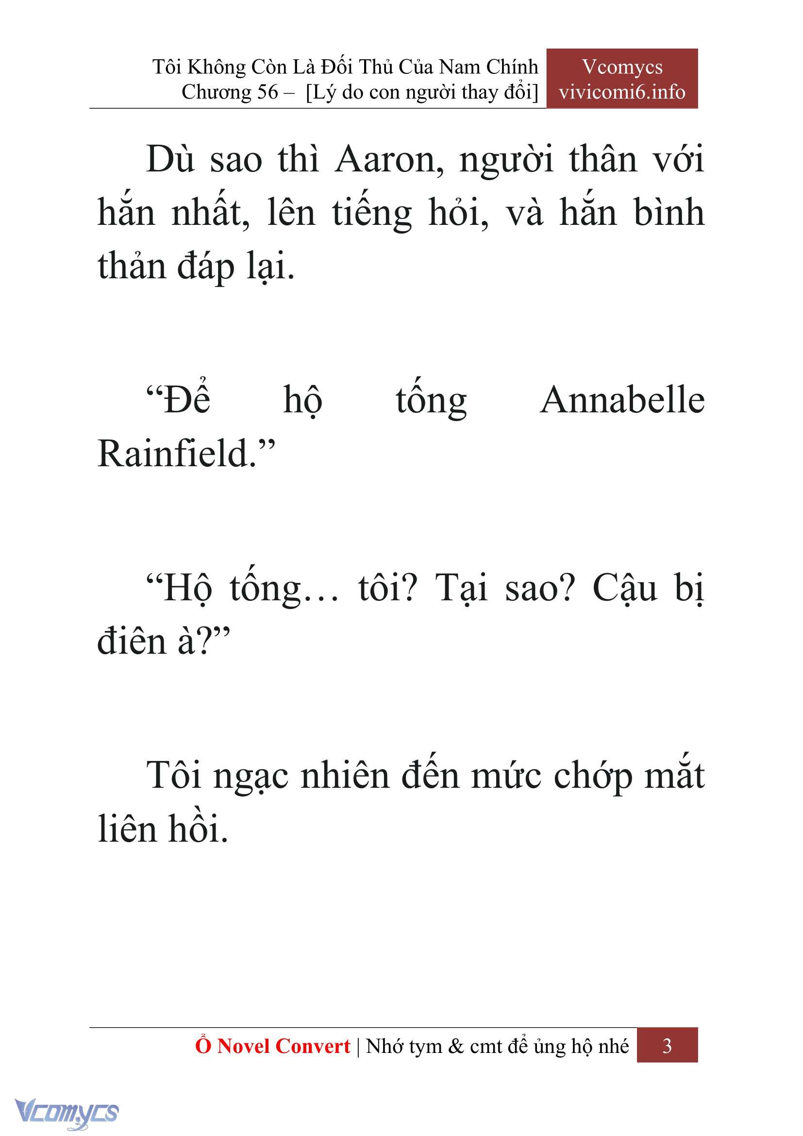 [Novel] Tôi Không Còn Là Đối Thủ Của Nam Chính Chapter  56 - 5
