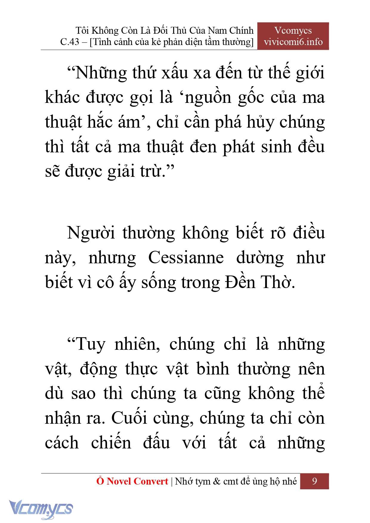 [Novel] Tôi Không Còn Là Đối Thủ Của Nam Chính Chapter  43 - 11