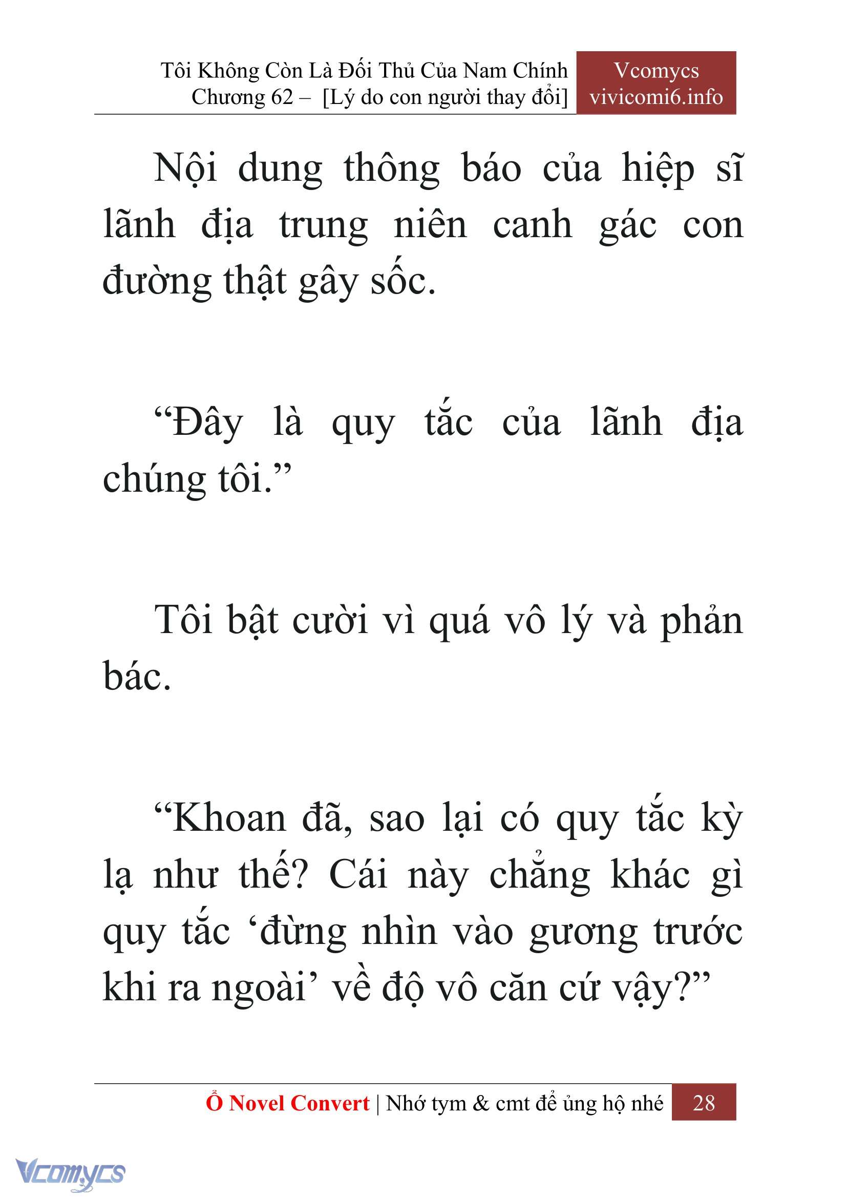 [Novel] Tôi Không Còn Là Đối Thủ Của Nam Chính Chapter  62 - 30