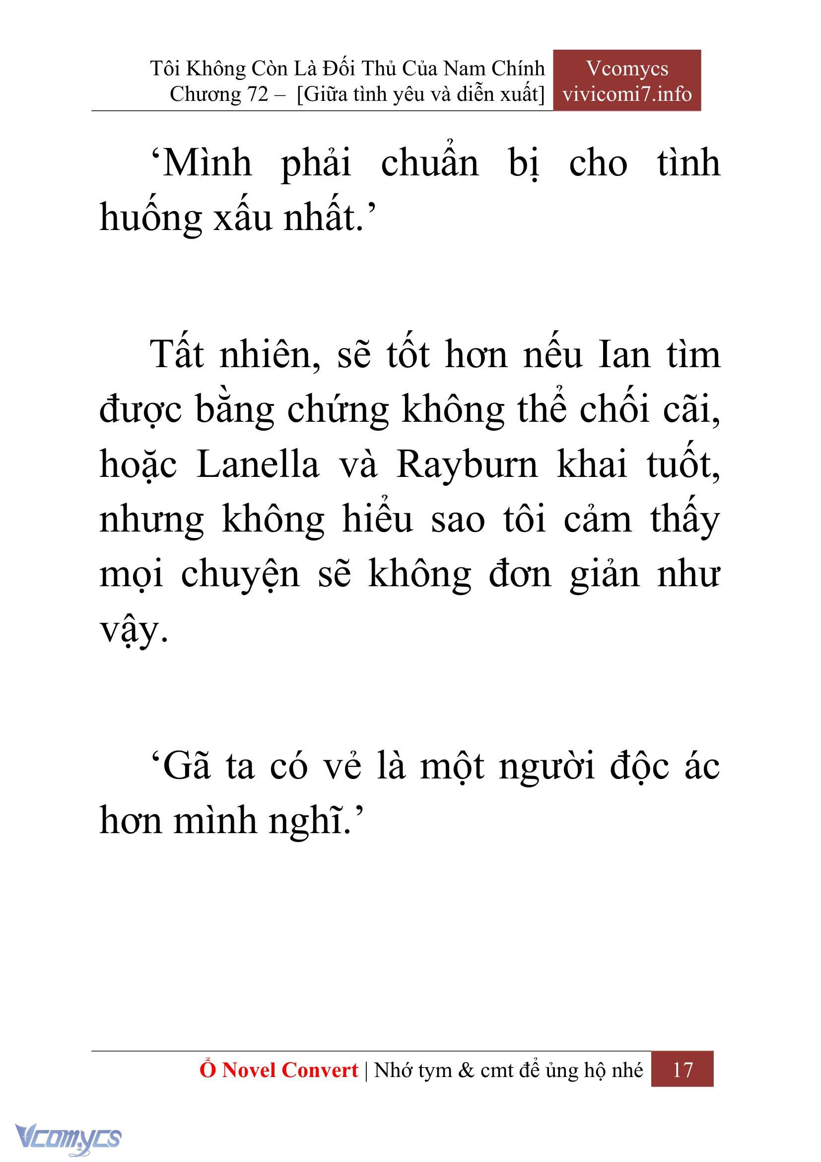 [Novel] Tôi Không Còn Là Đối Thủ Của Nam Chính Chapter  72 - 19