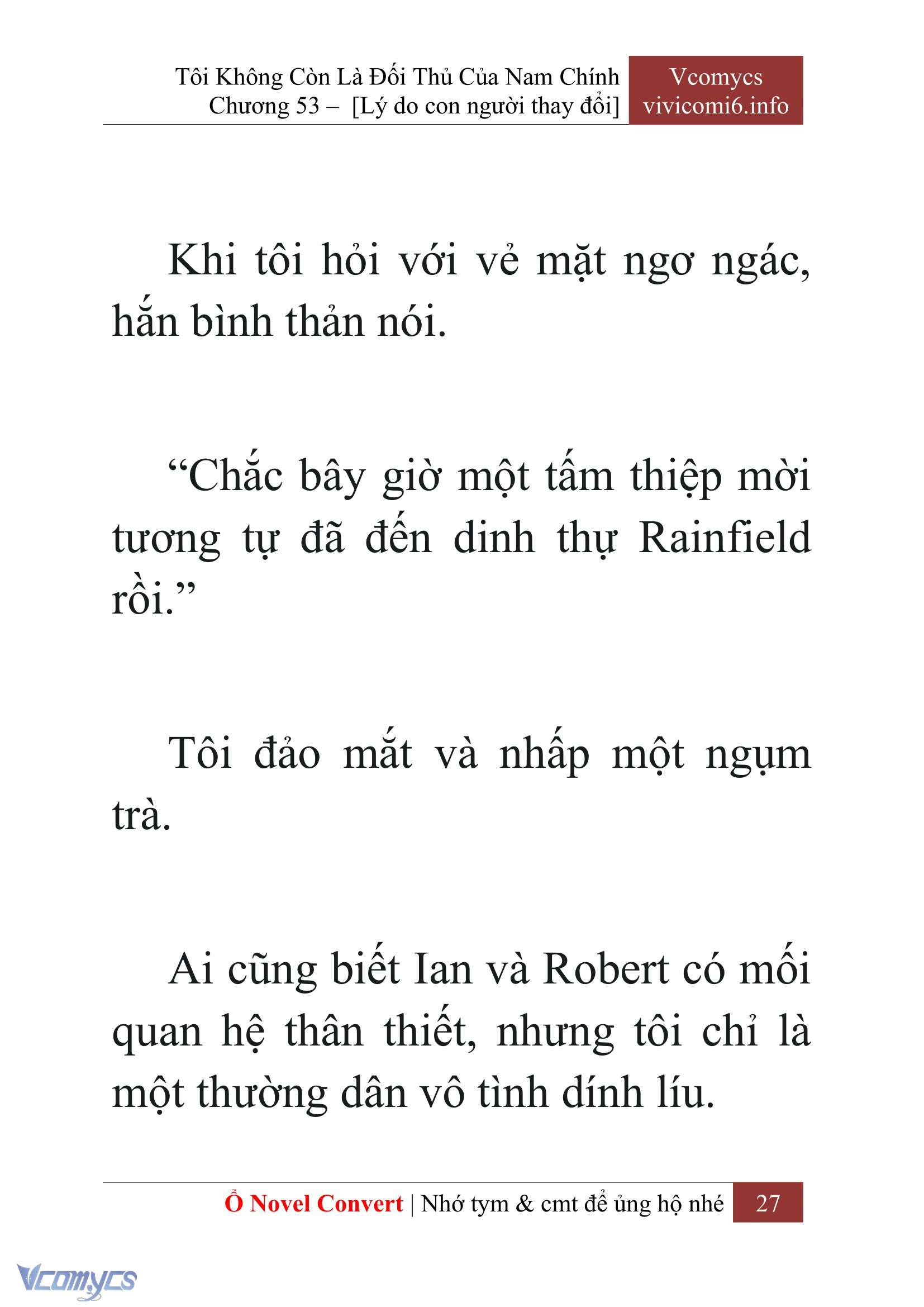 [Novel] Tôi Không Còn Là Đối Thủ Của Nam Chính Chapter  53 - 29