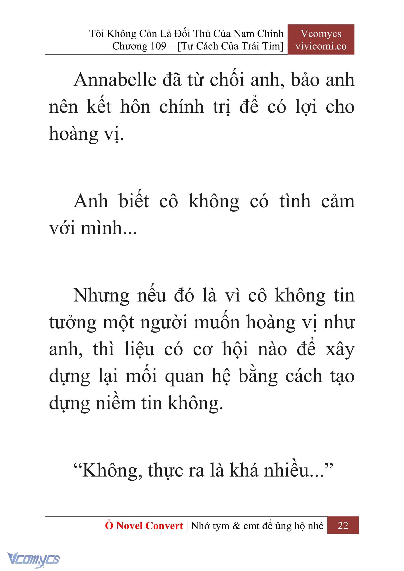 [Novel] Tôi Không Còn Là Đối Thủ Của Nam Chính Chapter  109 - 24