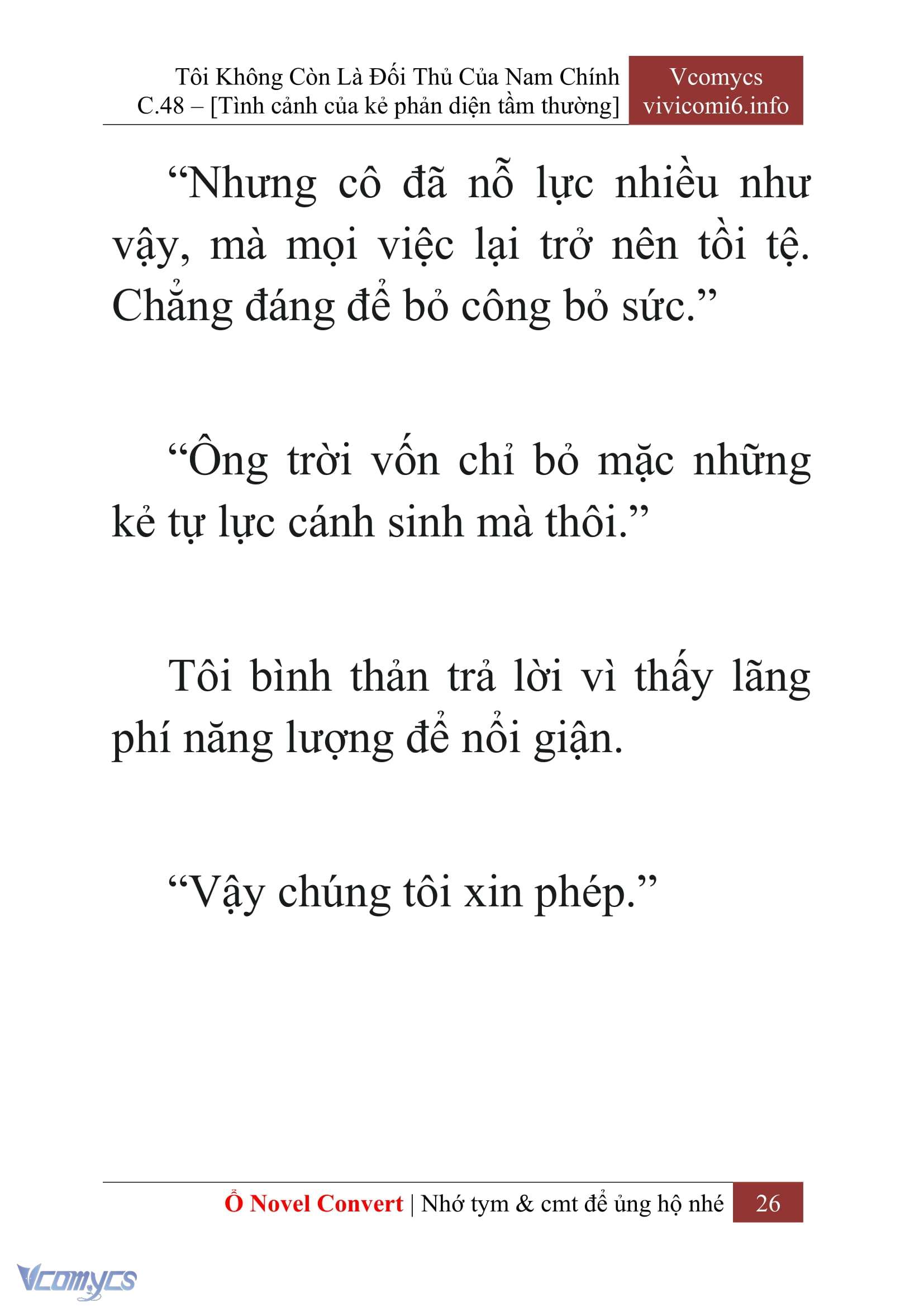 [Novel] Tôi Không Còn Là Đối Thủ Của Nam Chính Chapter  48 - 28