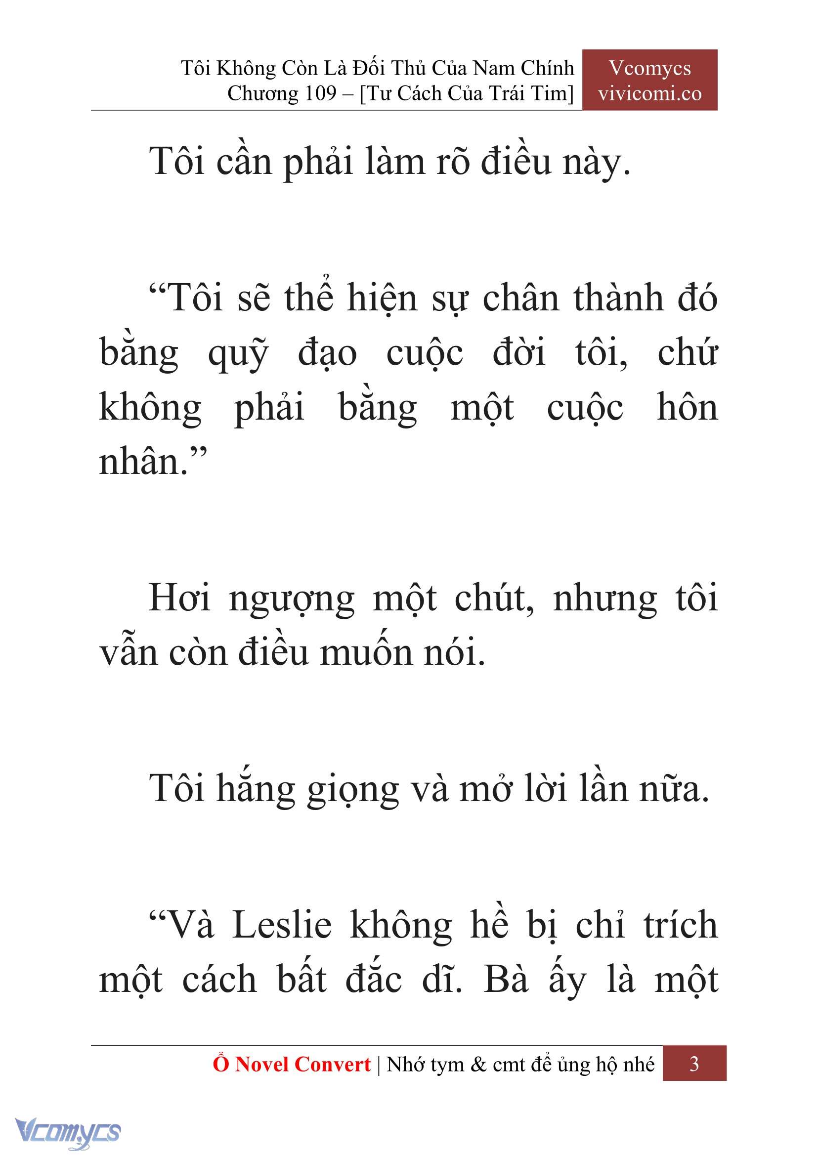 [Novel] Tôi Không Còn Là Đối Thủ Của Nam Chính Chapter  109 - 5