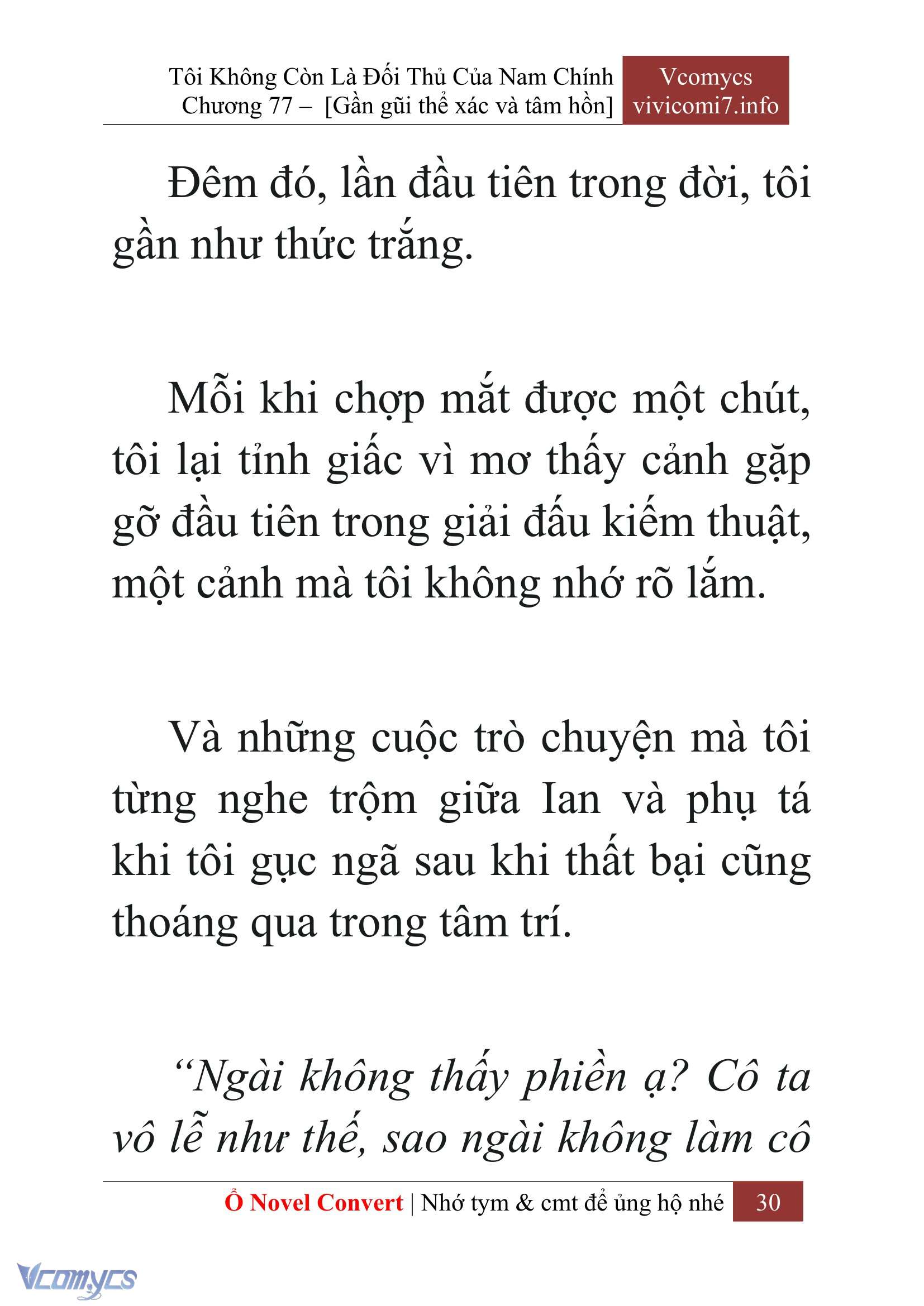 [Novel] Tôi Không Còn Là Đối Thủ Của Nam Chính Chapter  77 - 32