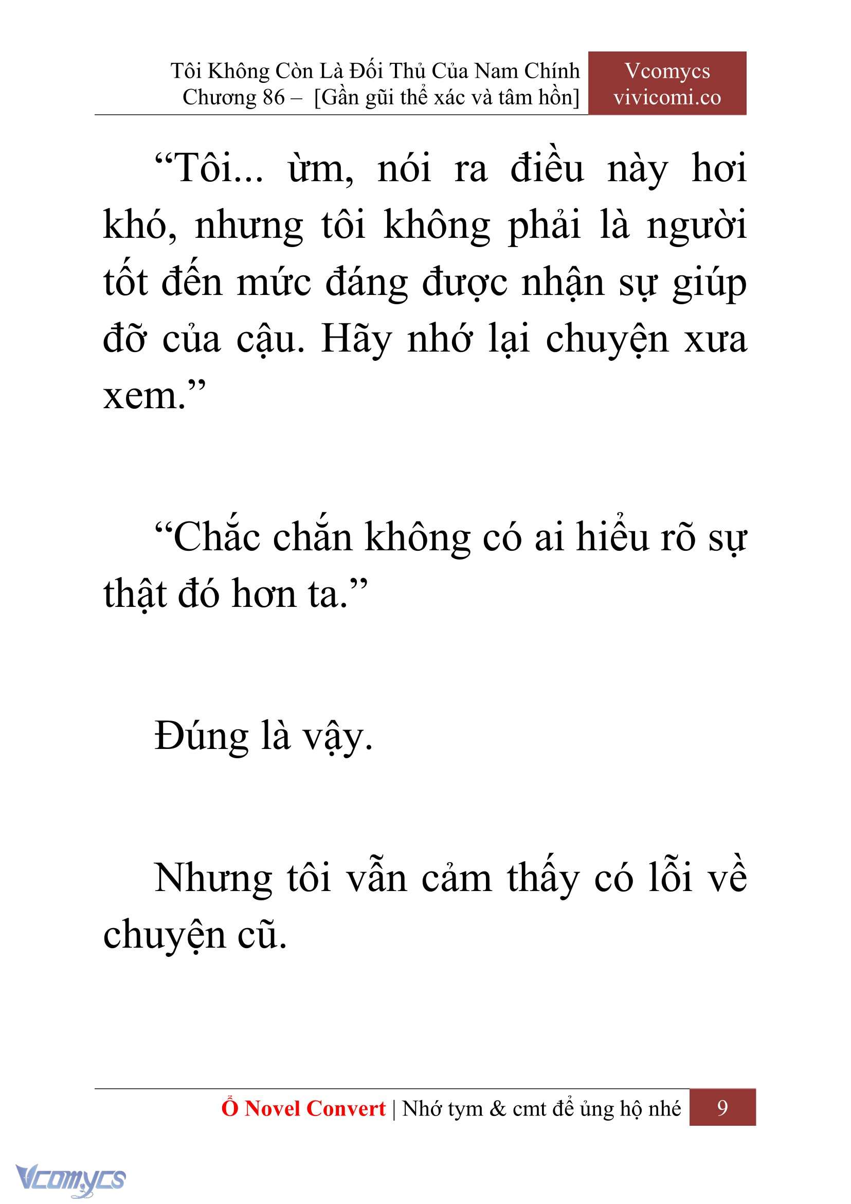 [Novel] Tôi Không Còn Là Đối Thủ Của Nam Chính Chapter  86 - 11