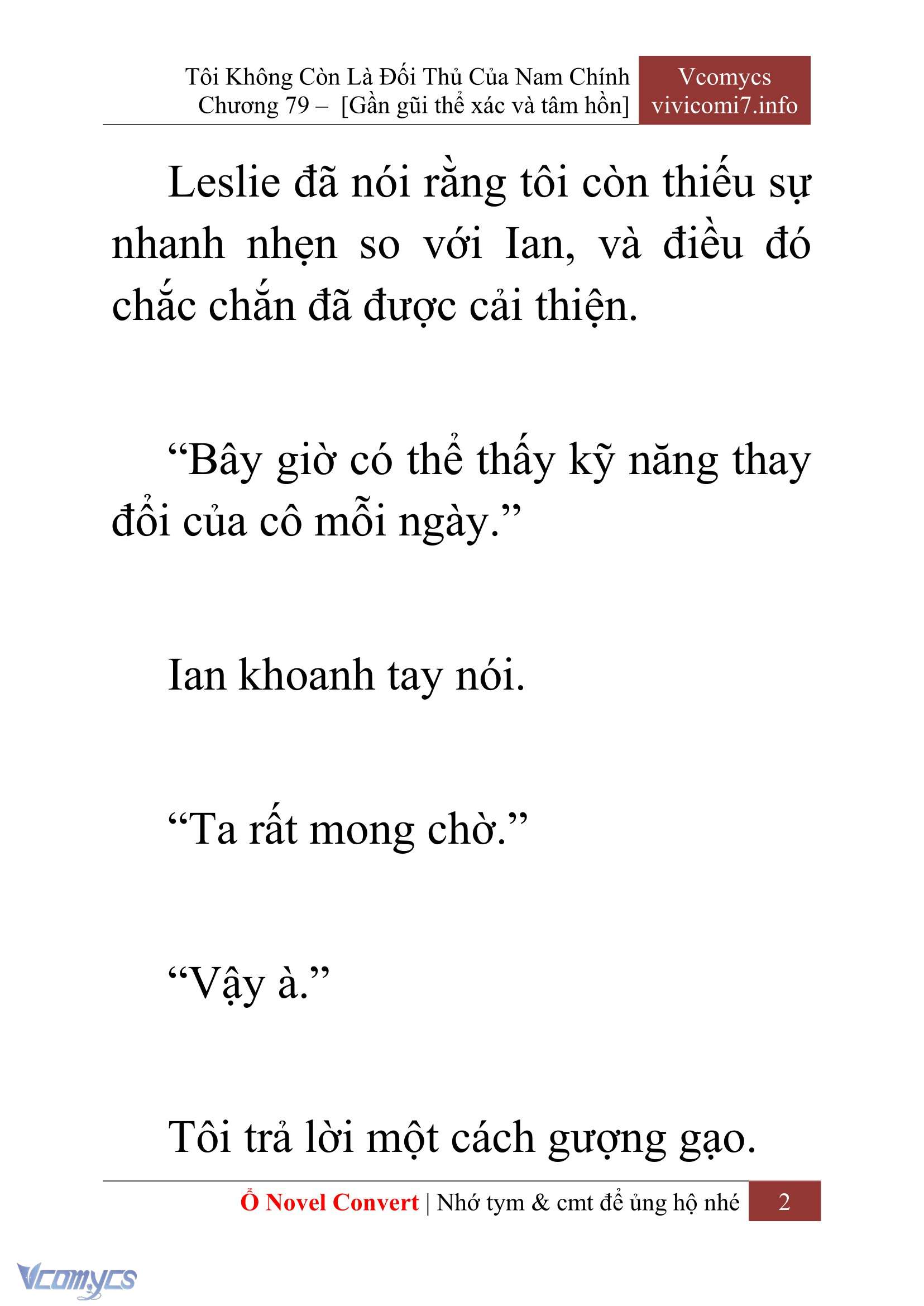 [Novel] Tôi Không Còn Là Đối Thủ Của Nam Chính Chapter  79 - 4