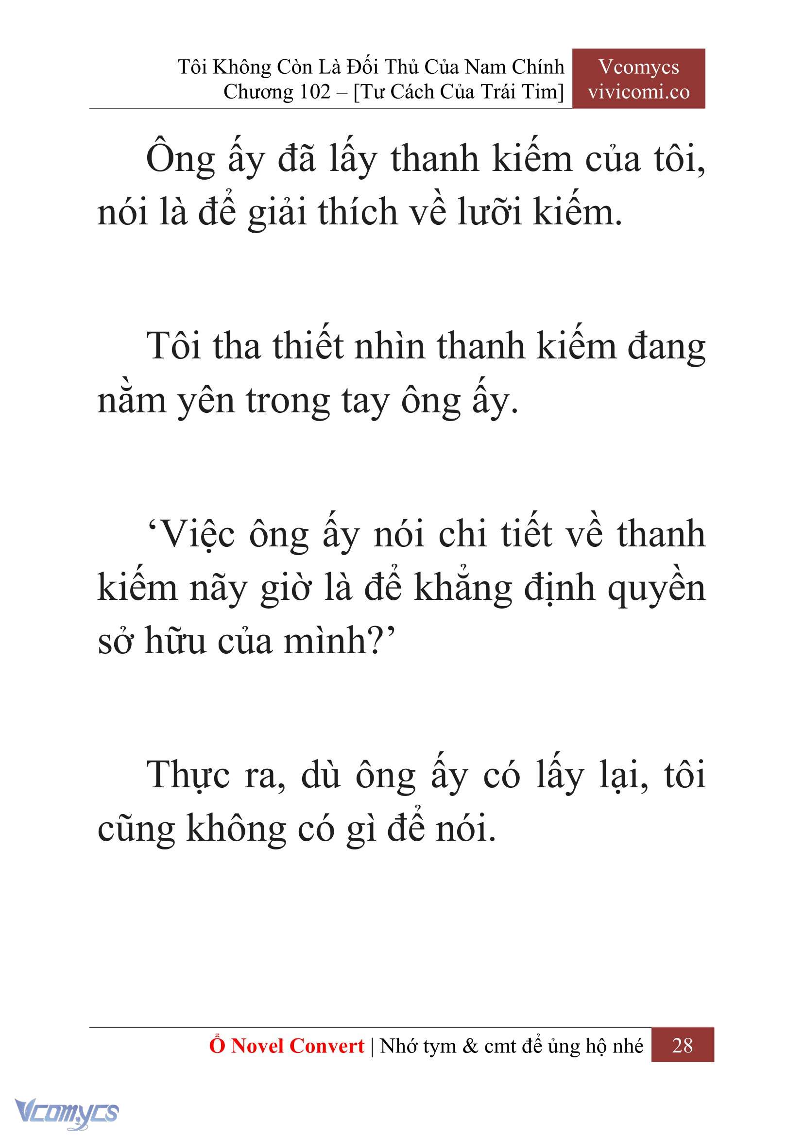 [Novel] Tôi Không Còn Là Đối Thủ Của Nam Chính Chapter  102 - 30