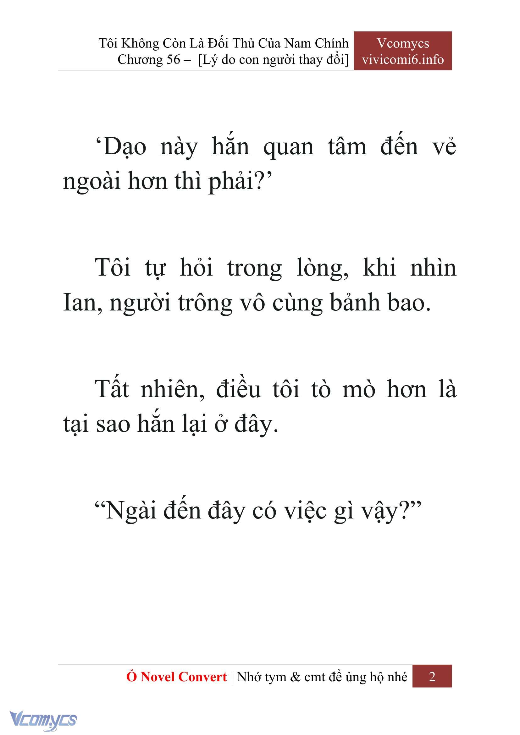 [Novel] Tôi Không Còn Là Đối Thủ Của Nam Chính Chapter  56 - 4