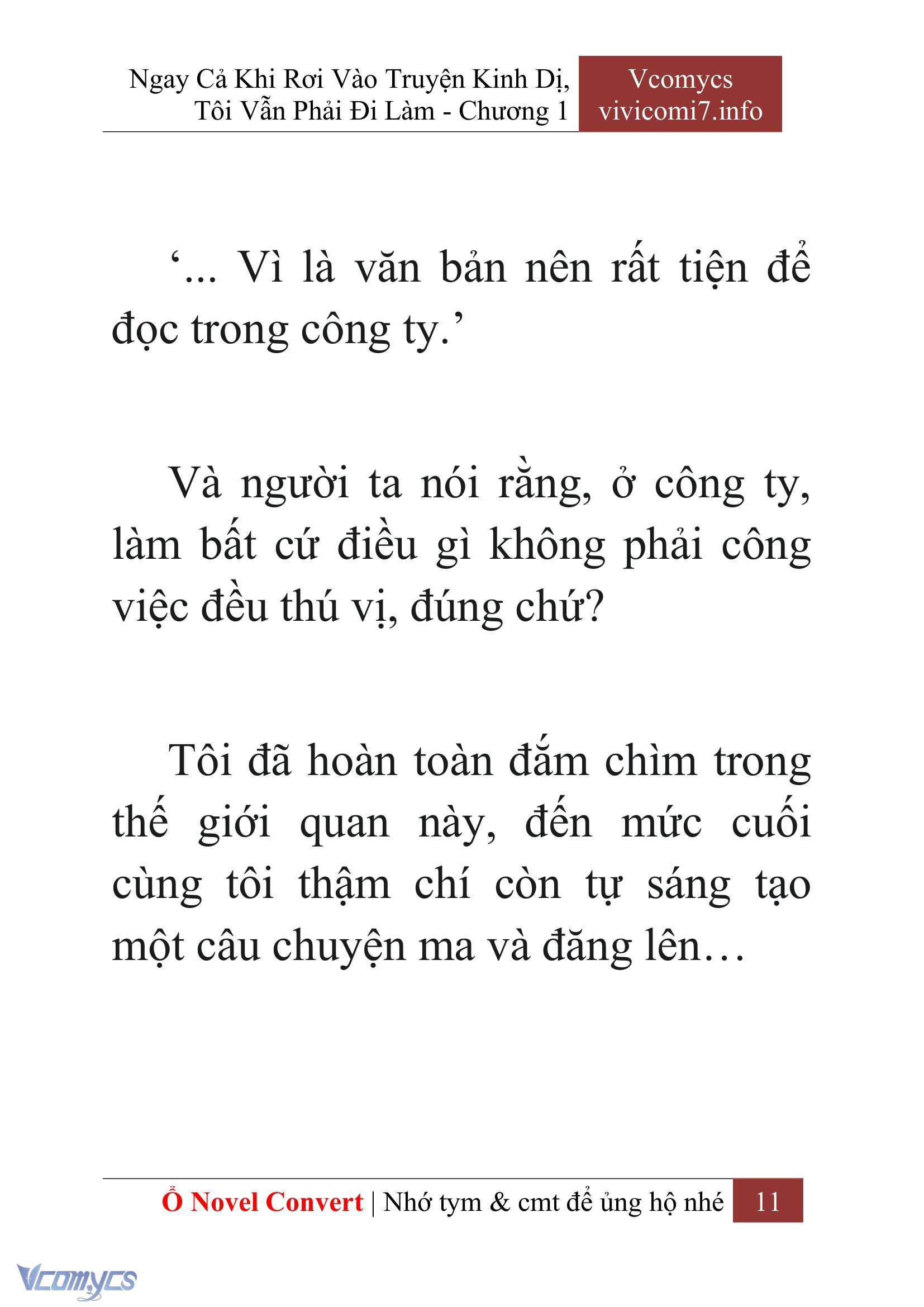 [Novel] Ngay Cả Khi Rơi Vào Truyện Kinh Dị, Tôi Vẫn Phải Đi Làm Chapter  1 - 13