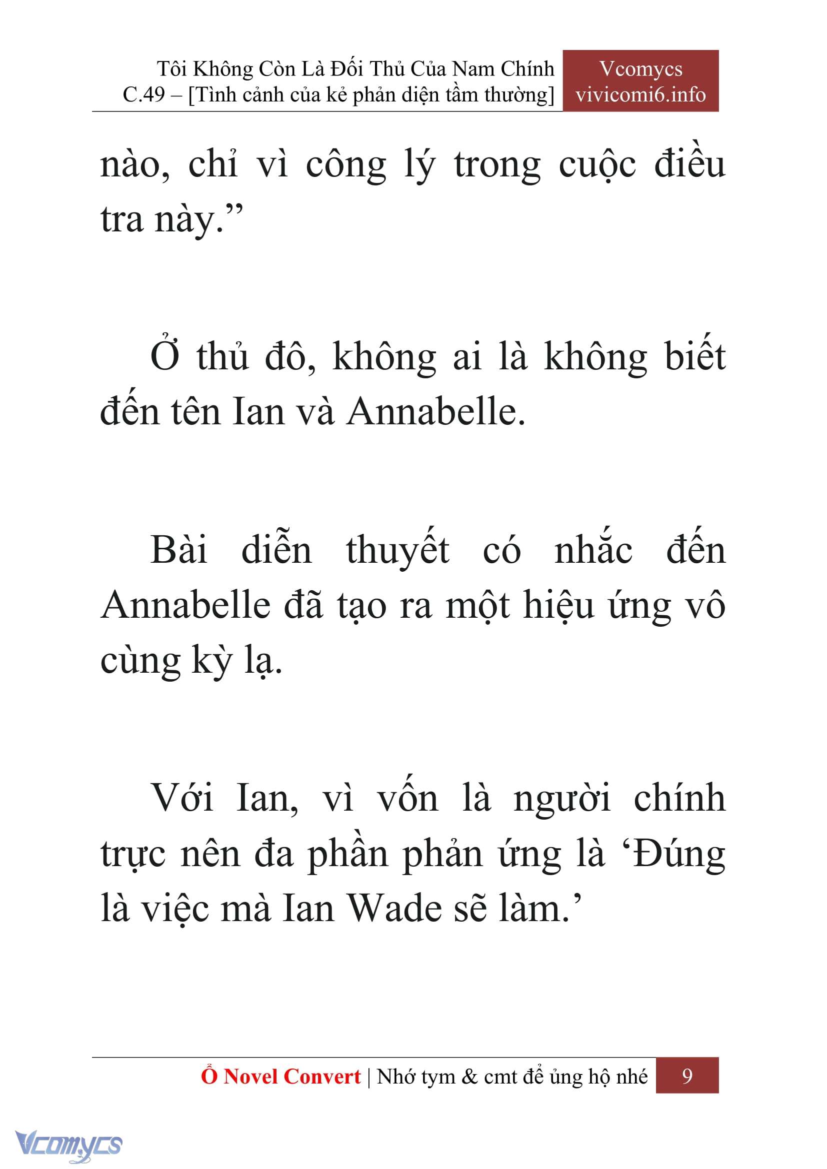 [Novel] Tôi Không Còn Là Đối Thủ Của Nam Chính Chapter  49 - 11