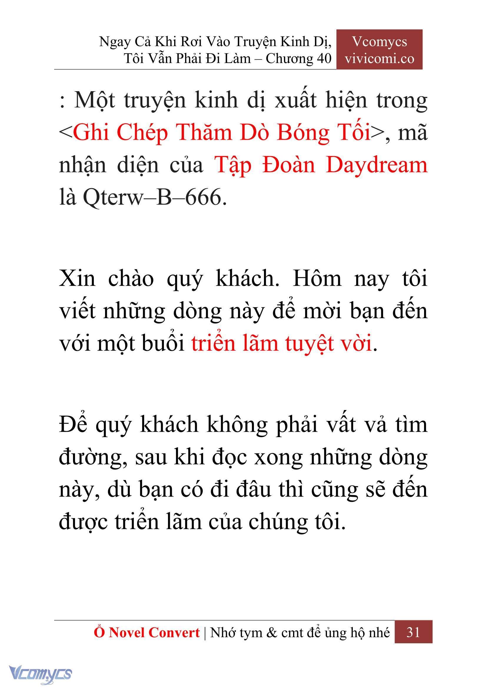 [Novel] Ngay Cả Khi Rơi Vào Truyện Kinh Dị, Tôi Vẫn Phải Đi Làm Chapter  40 - 33