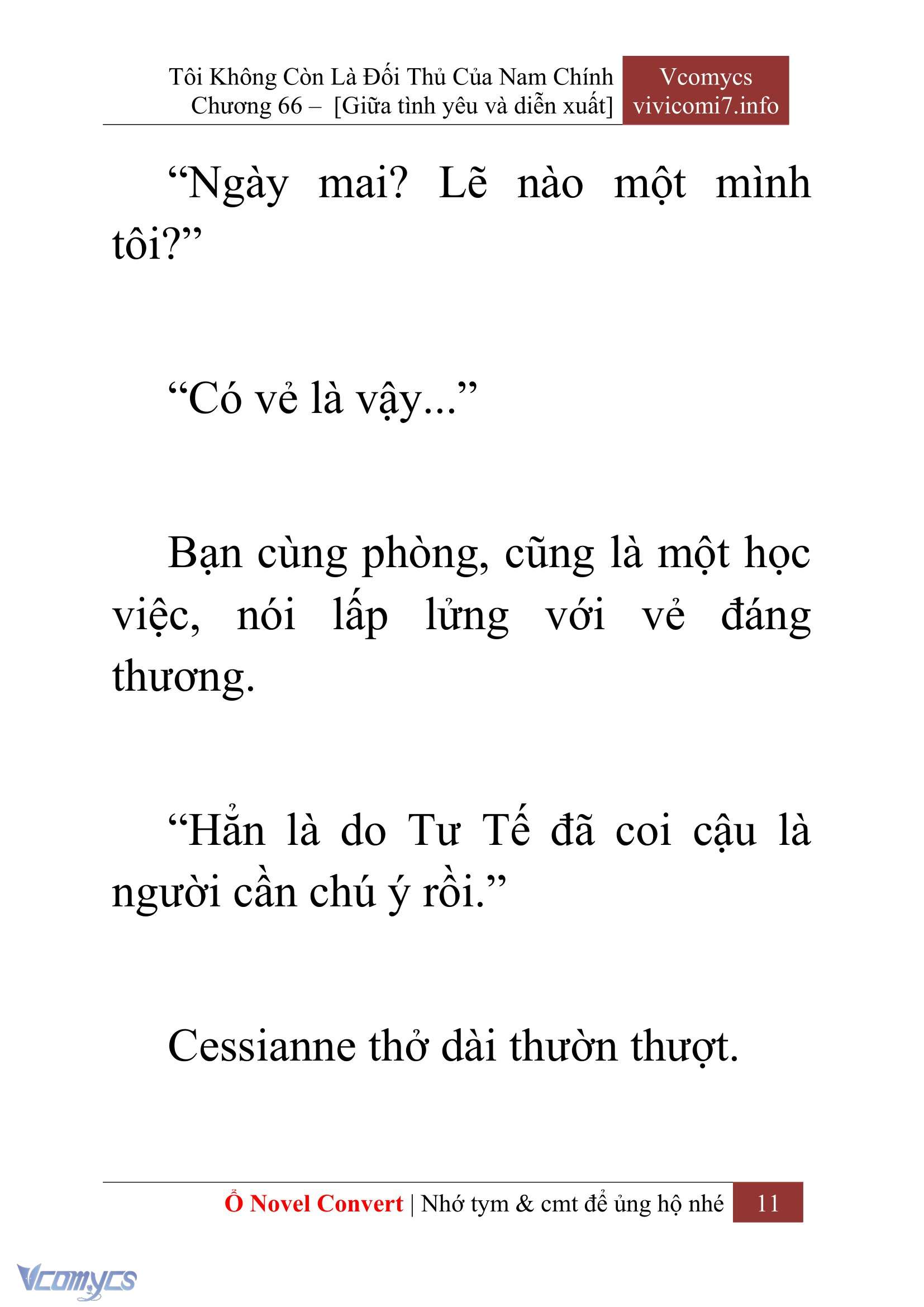 [Novel] Tôi Không Còn Là Đối Thủ Của Nam Chính Chapter  66 - 13