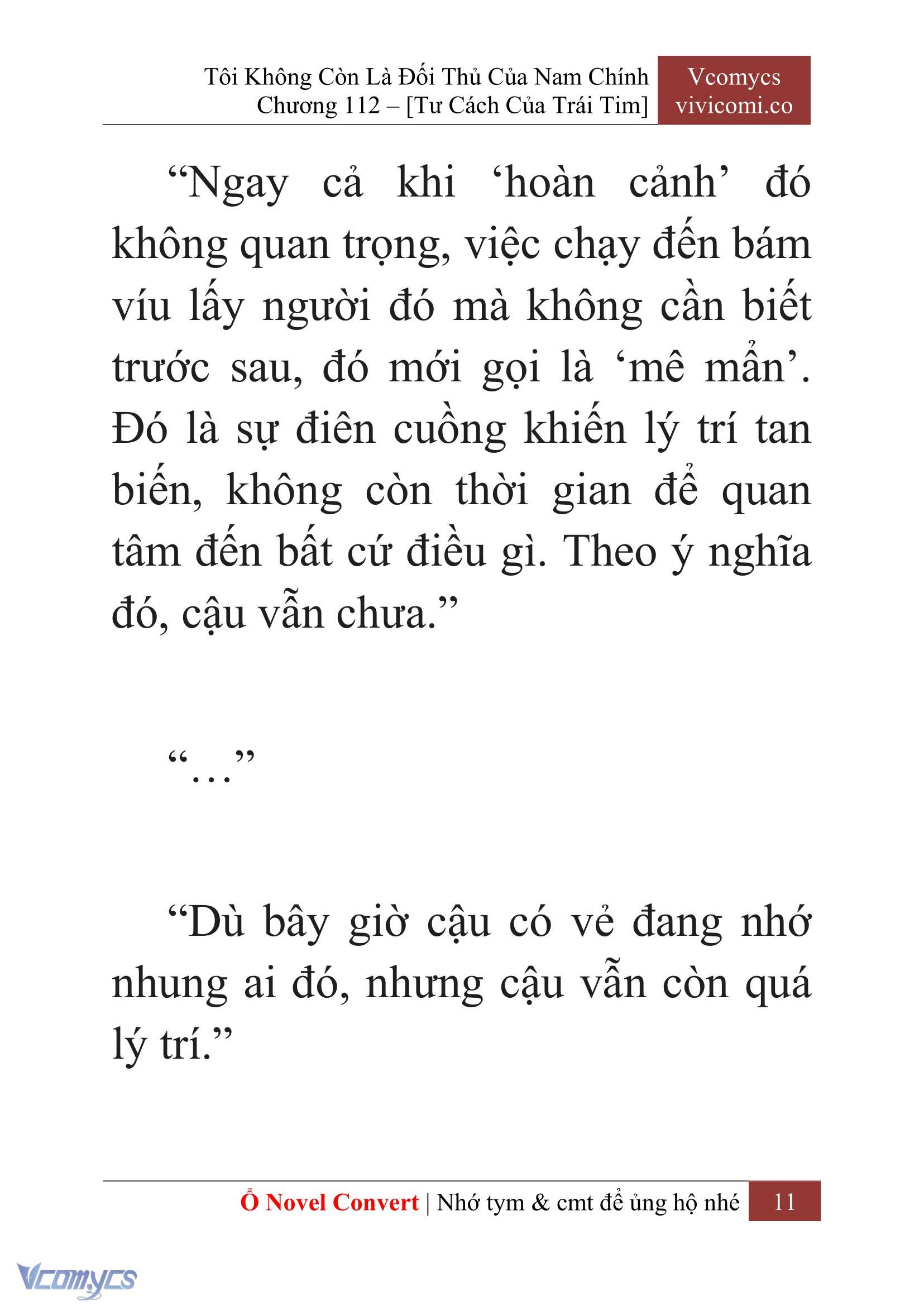 [Novel] Tôi Không Còn Là Đối Thủ Của Nam Chính Chapter  112 - 13