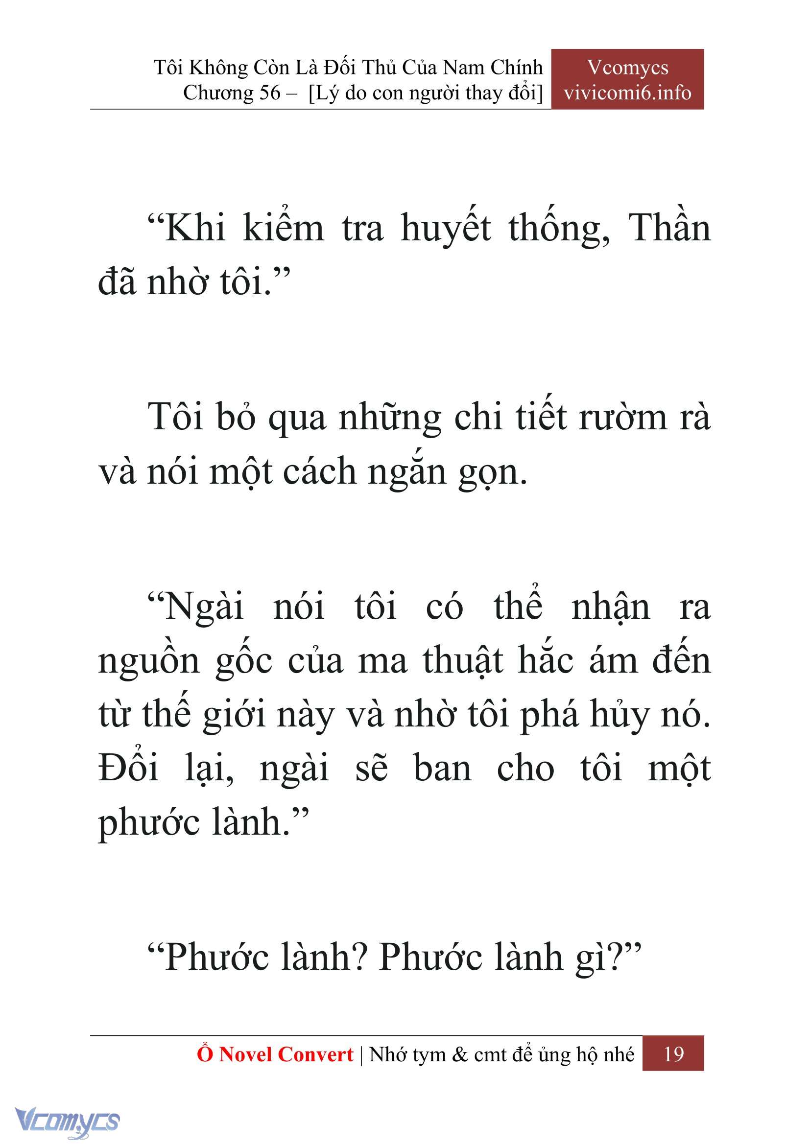 [Novel] Tôi Không Còn Là Đối Thủ Của Nam Chính Chapter  56 - 21