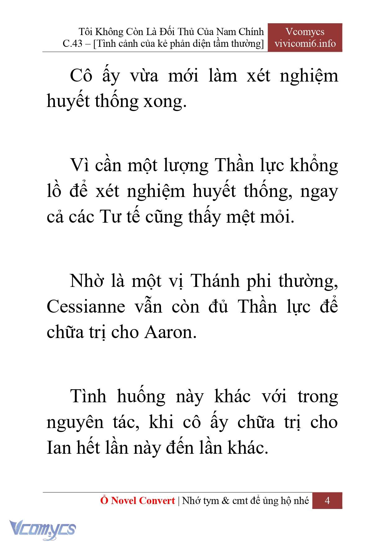 [Novel] Tôi Không Còn Là Đối Thủ Của Nam Chính Chapter  43 - 6