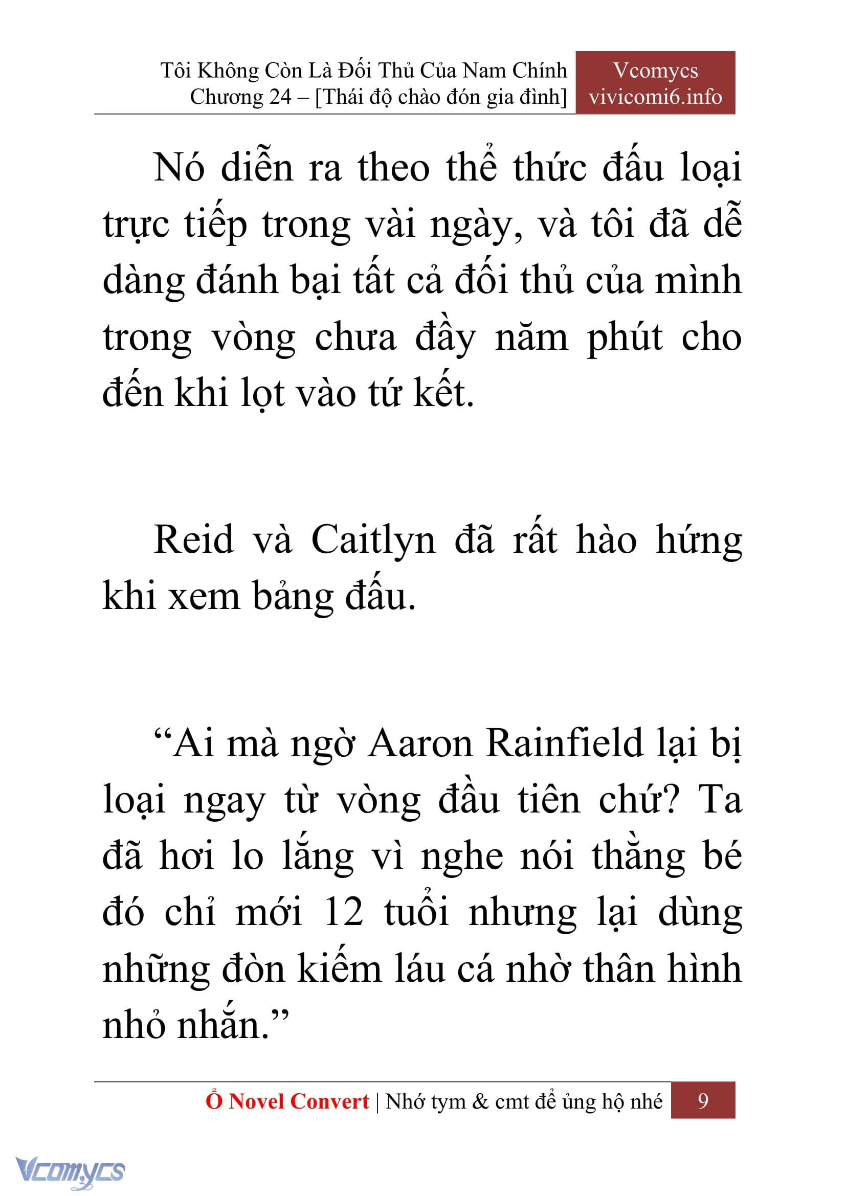 [Novel] Tôi Không Còn Là Đối Thủ Của Nam Chính Chapter  24 - 11