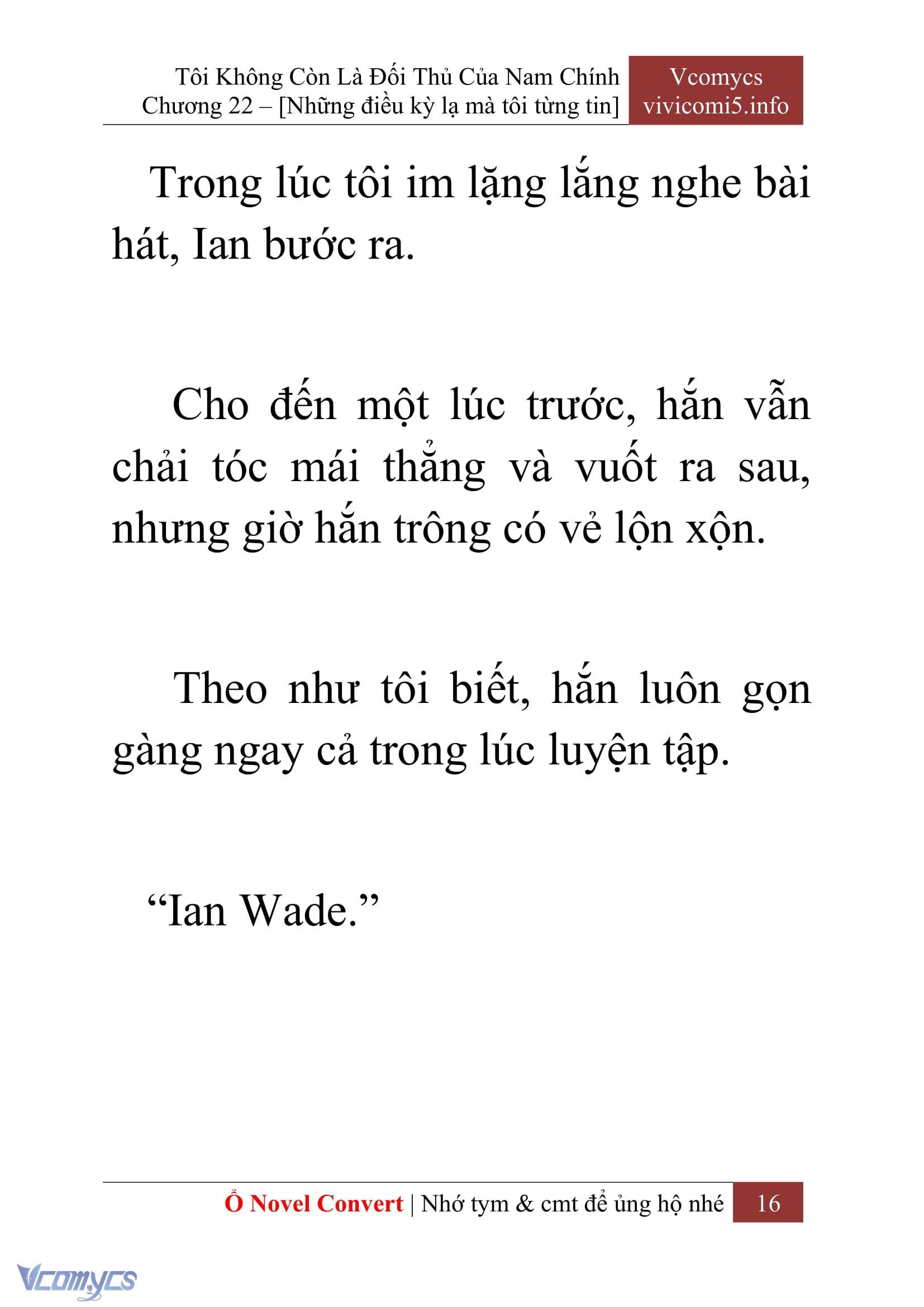 [Novel] Tôi Không Còn Là Đối Thủ Của Nam Chính Chapter  22 - 18