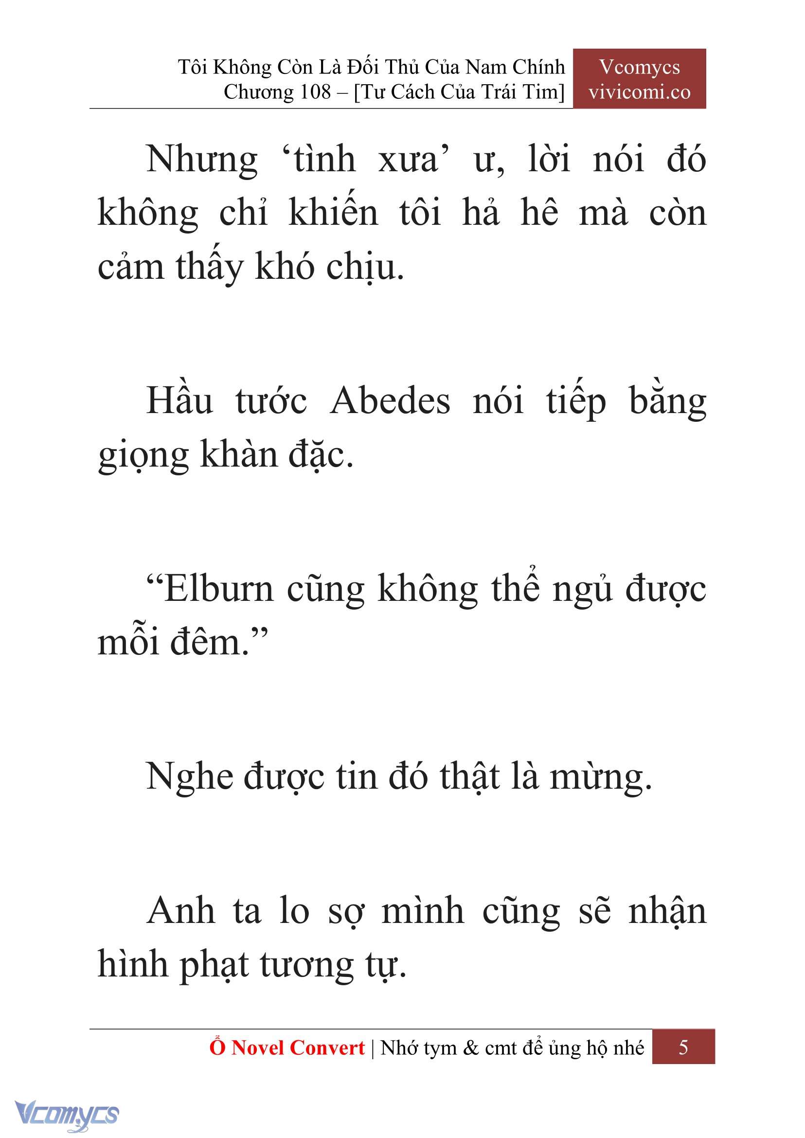 [Novel] Tôi Không Còn Là Đối Thủ Của Nam Chính Chapter  108 - 7
